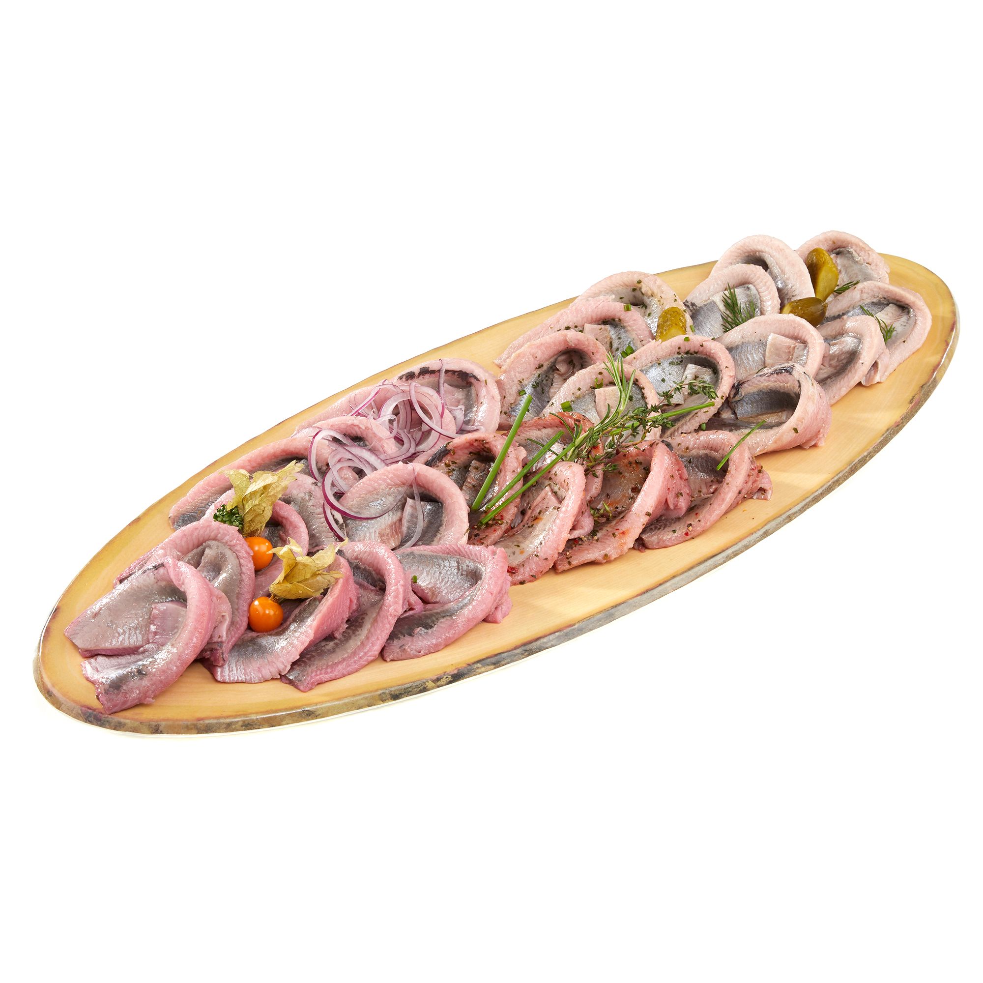 DIE RÄUCHEREI Matjes Probier-Set 5 Sorten tiefgefroren Inhalt 1.300g