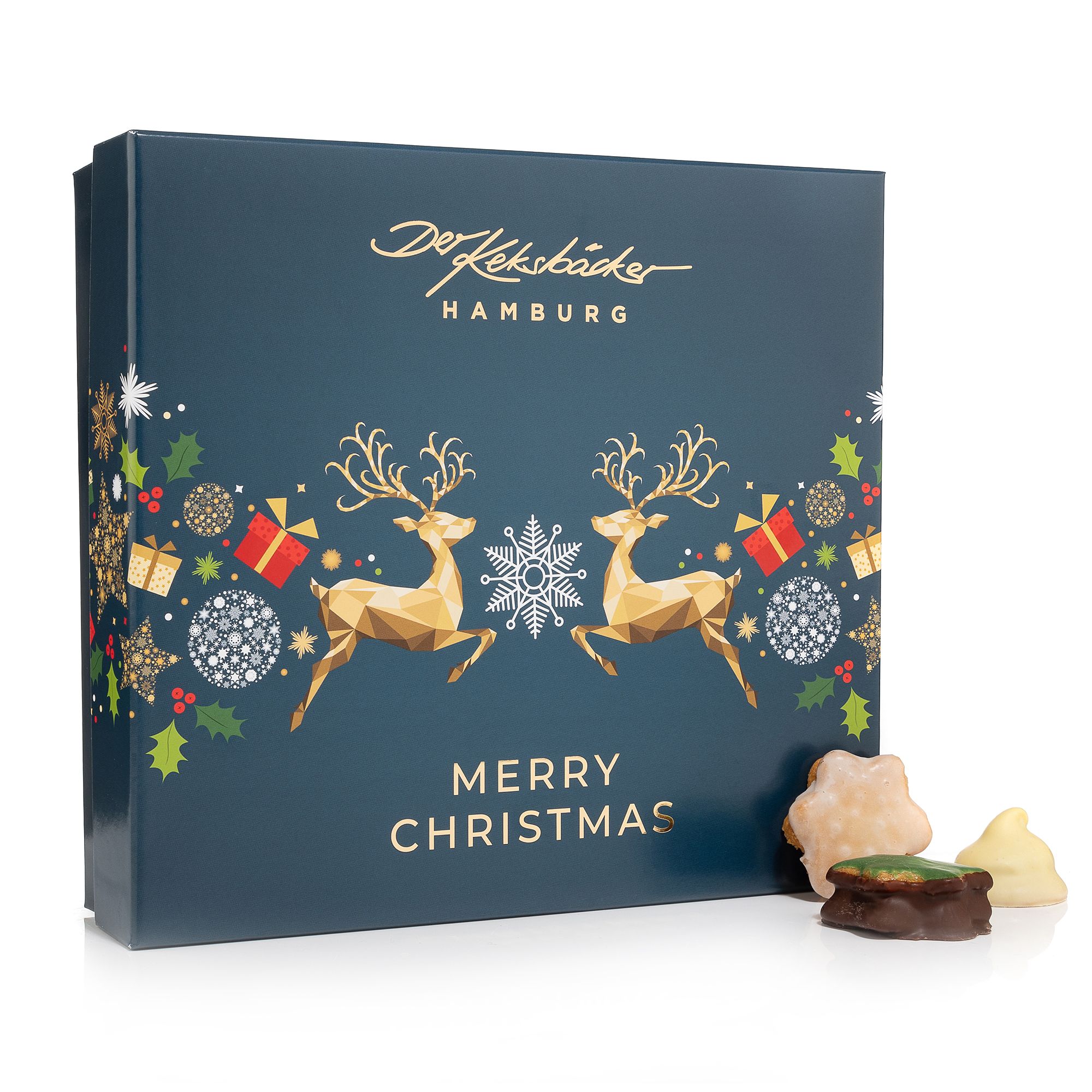 DER KEKSBÄCKER Feines Gebäck Weihnachtsmix Premium 4 verschiedene Sorten Inhalt 450g