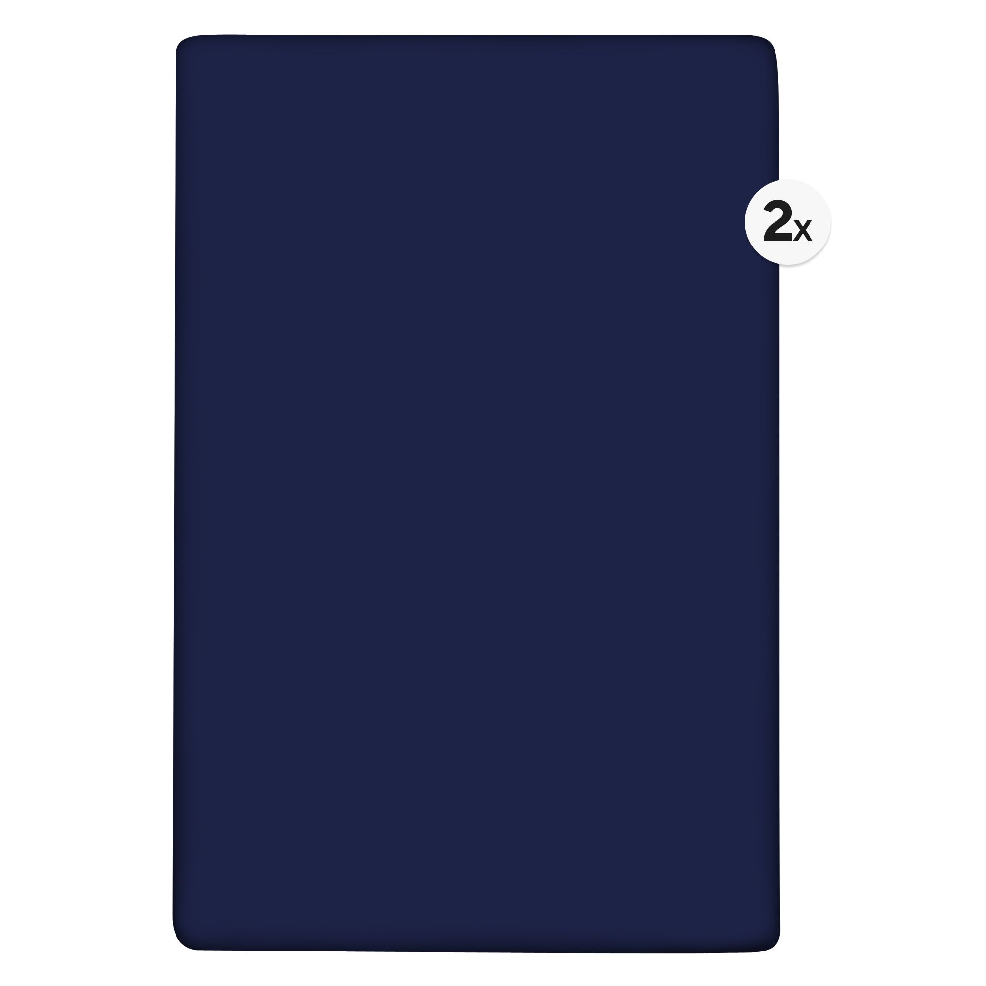 BADIZIO Classic 2 Spannbettlaken uni Mikrofaser Plüsch ca. 100x200cm