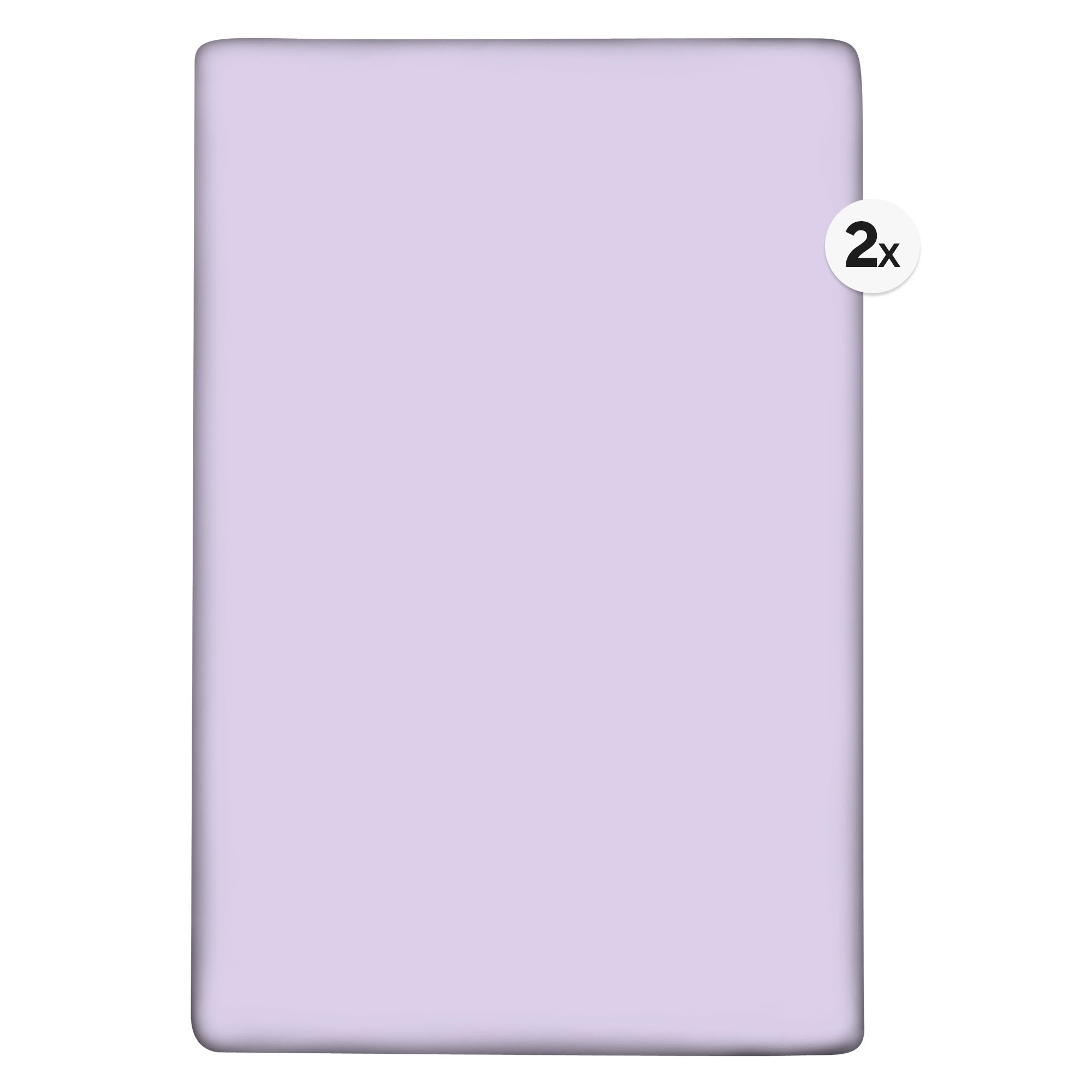 BADIZIO Classic 2 Spannbettlaken uni Mikrofaser Plüsch ca. 100x200cm