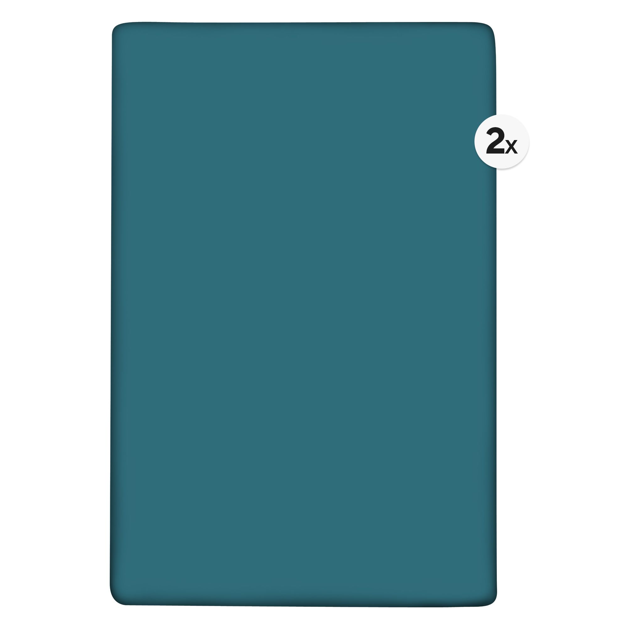 BADIZIO Classic 2 Spannbettlaken uni Mikrofaser Plüsch ca. 100x200cm