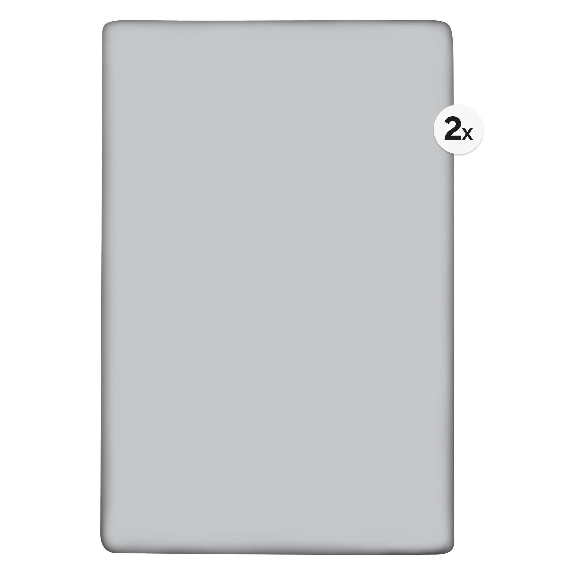 BADIZIO Classic 2 Spannbettlaken uni Mikrofaser Plüsch ca. 100x200cm