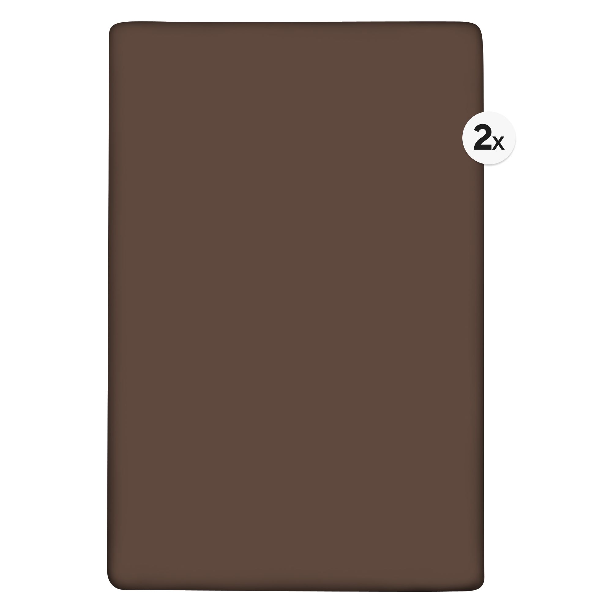 BADIZIO Classic 2 Spannbettlaken uni Mikrofaser Plüsch ca. 100x200cm