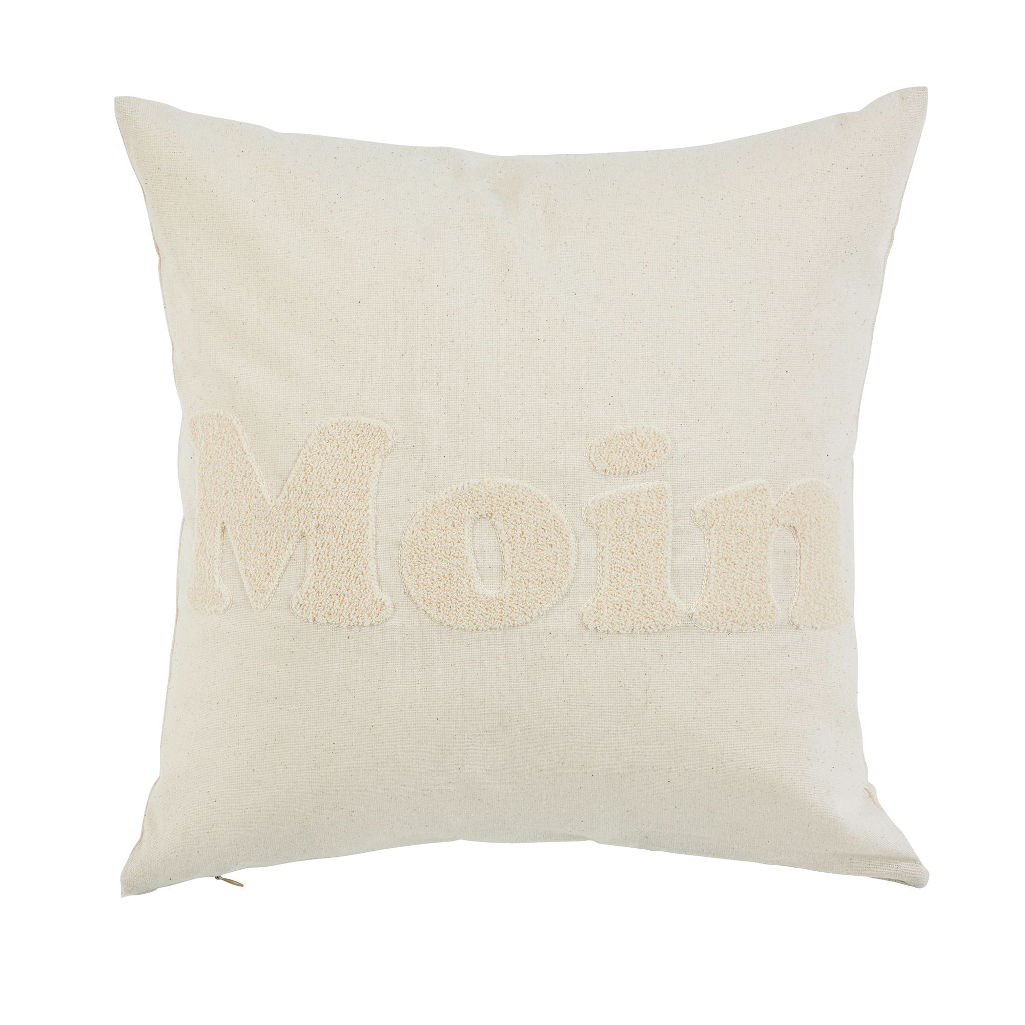 done.® Dekokissenhülle MOIN Frottee-Applikation waschbar