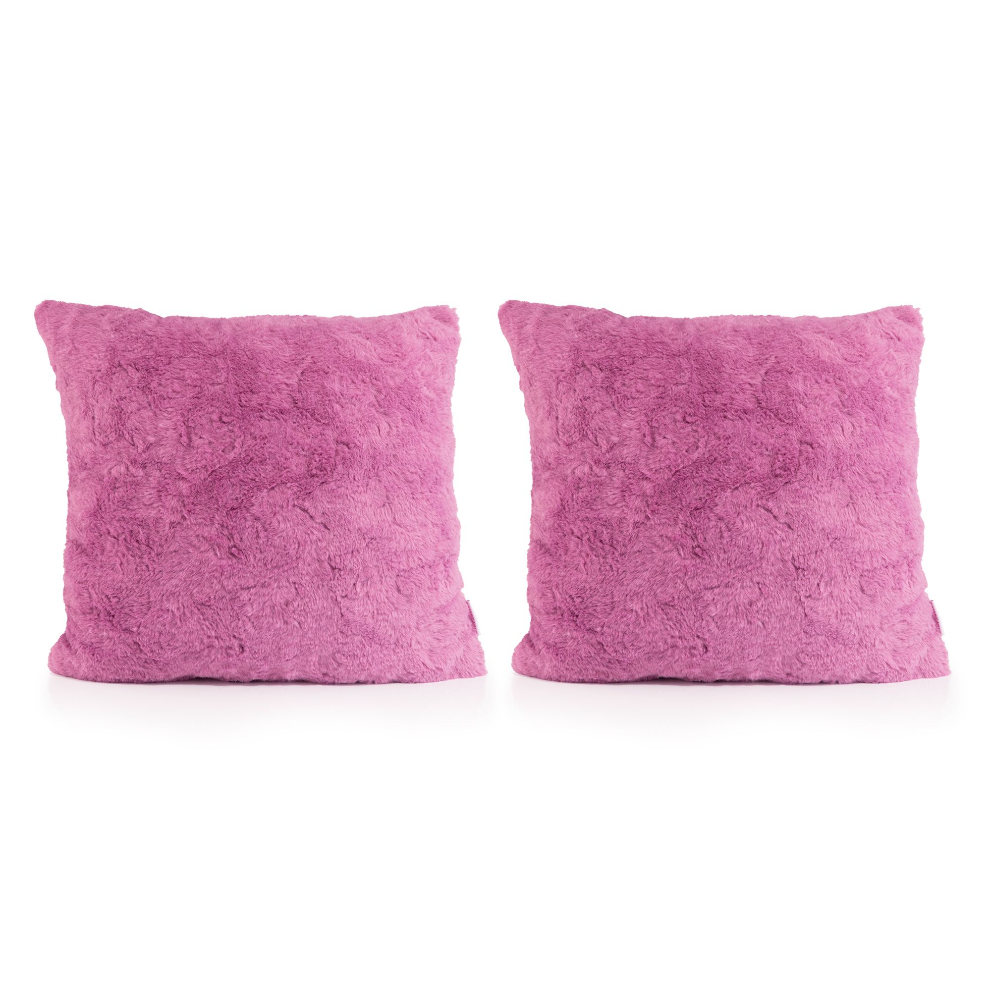 MONT CHALET 2 uni Kissenhüllen Ombré-Design Fellimitat waschbar, ca. 50x50cm