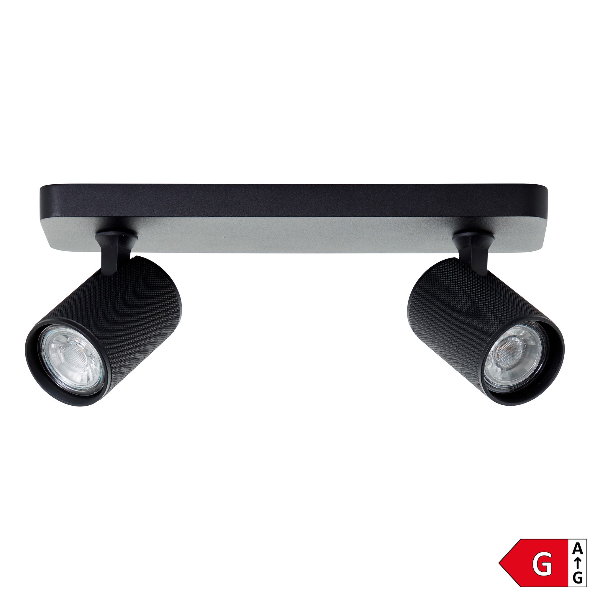 BRILLIANT LED Deckenleuchte Marty 2-flammig schwenkbare Köpfe, Energieeffizienzklasse G