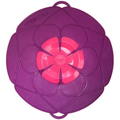KOCHBLUME® Überkochstopp & Spritzschutz spülmaschinenfest Größe L, Ø 14-24cm