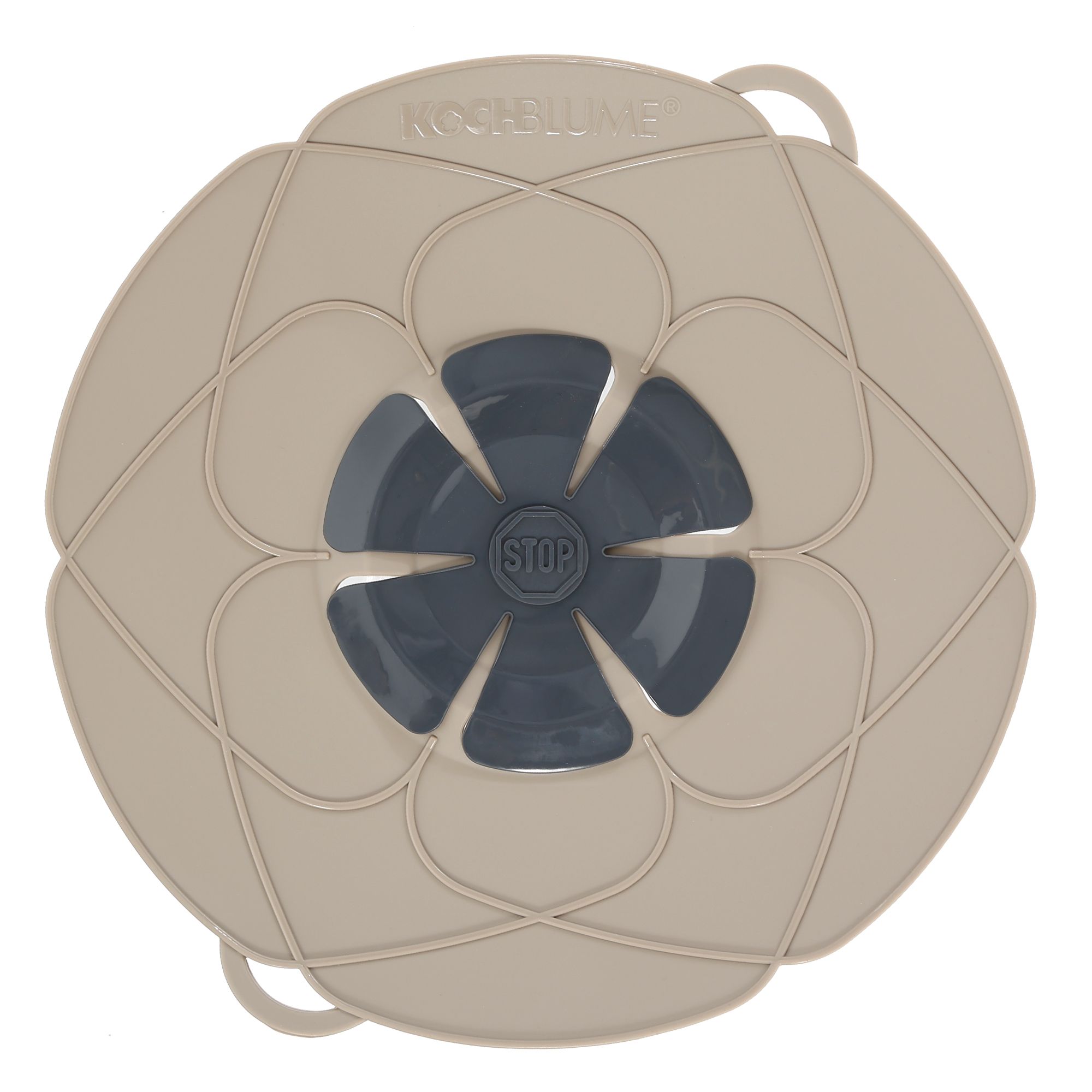 KOCHBLUME® Überkochstopp & Spritzschutz spülmaschinenfest Größe L, Ø 14-24cm