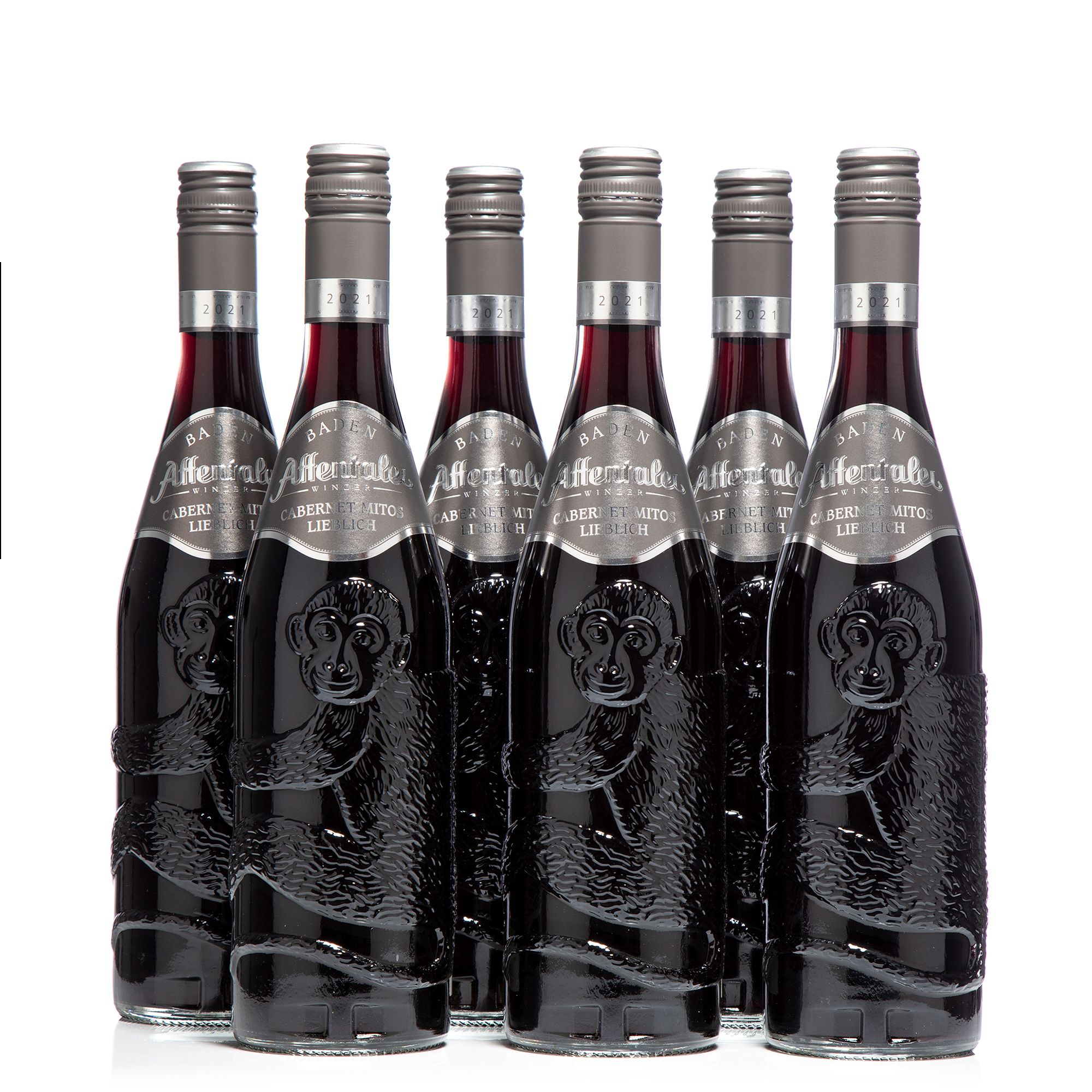 AFFENTALER WEIN Cabernet Mitos JG 24 in Affenflaschen exklusiv bei QVC 6 Flaschen à 0,75l