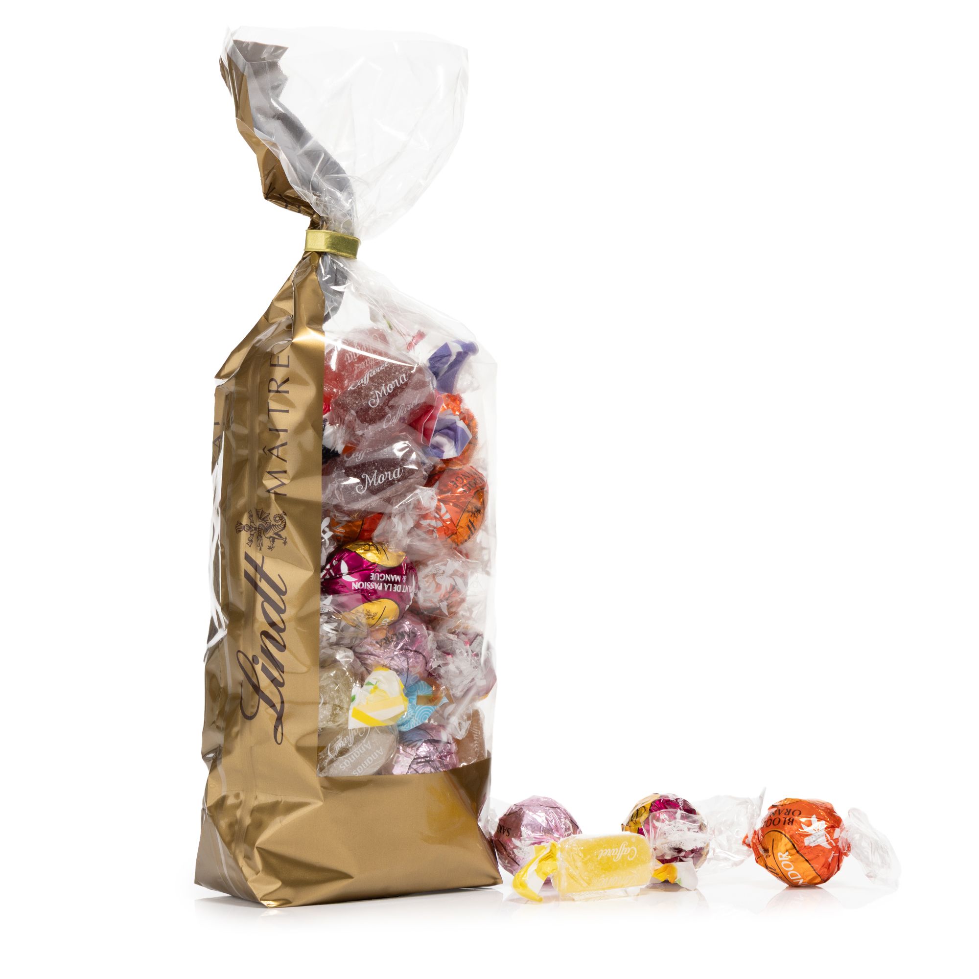 LINDT Frucht & Schoko Traum 4 versch. Sorten exklusiv bei QVC Inhalt 498g, 44 Stk.