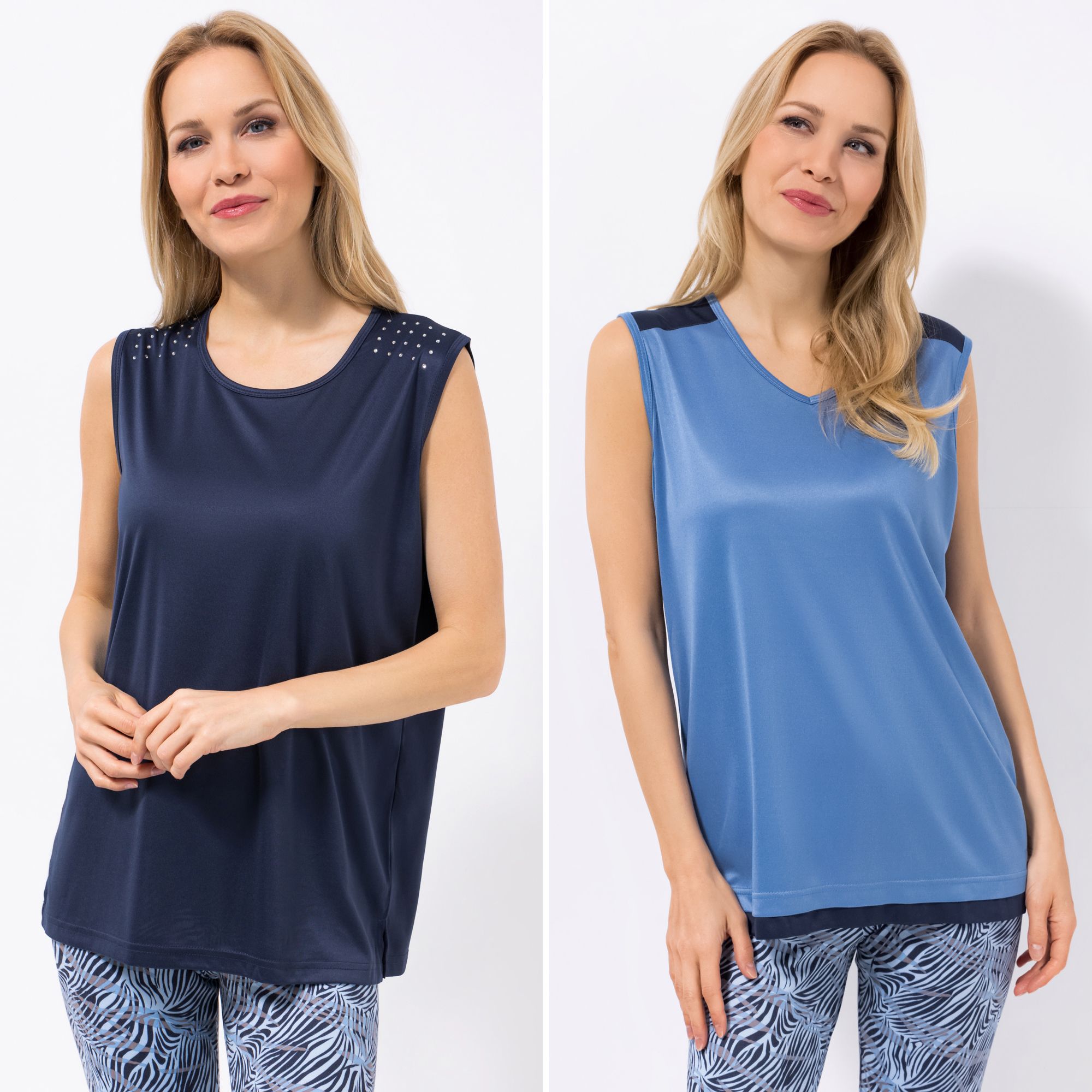 B-Ware JERYMOOD HOMEWEAR MF Jersey Interlock Tops Doppelpack