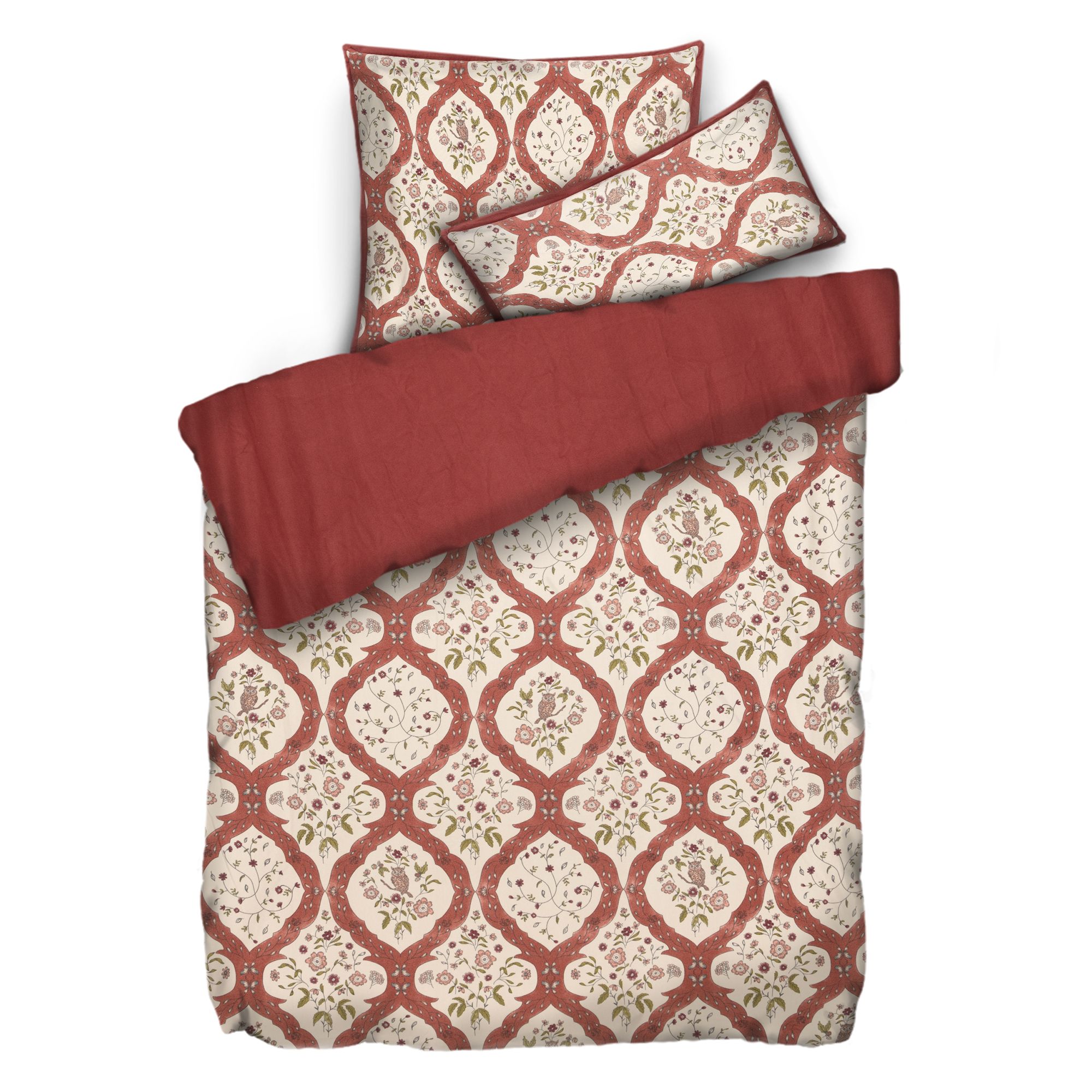 WINTERENGEL Premium Wendebettwäsche Herbst-Optik Mikrofaser Flanell Einzelbett, 3tlg.