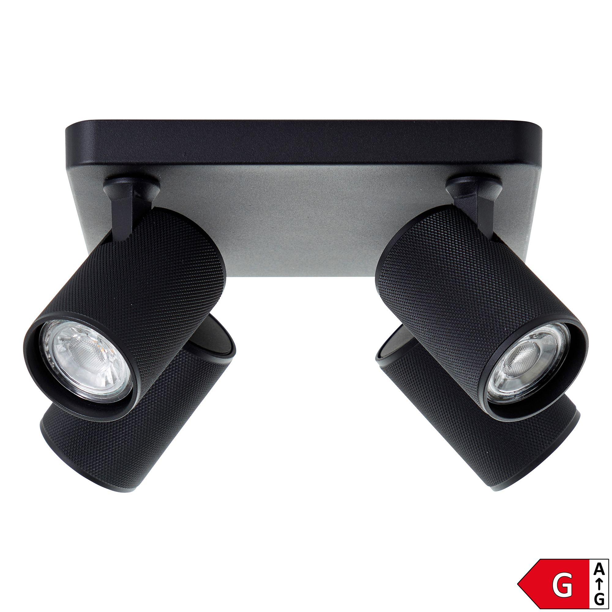 BRILLIANT LED Deckenleuchte Marty 4-flammig schwenkbare Köpfe, Energieeffizienzklasse G