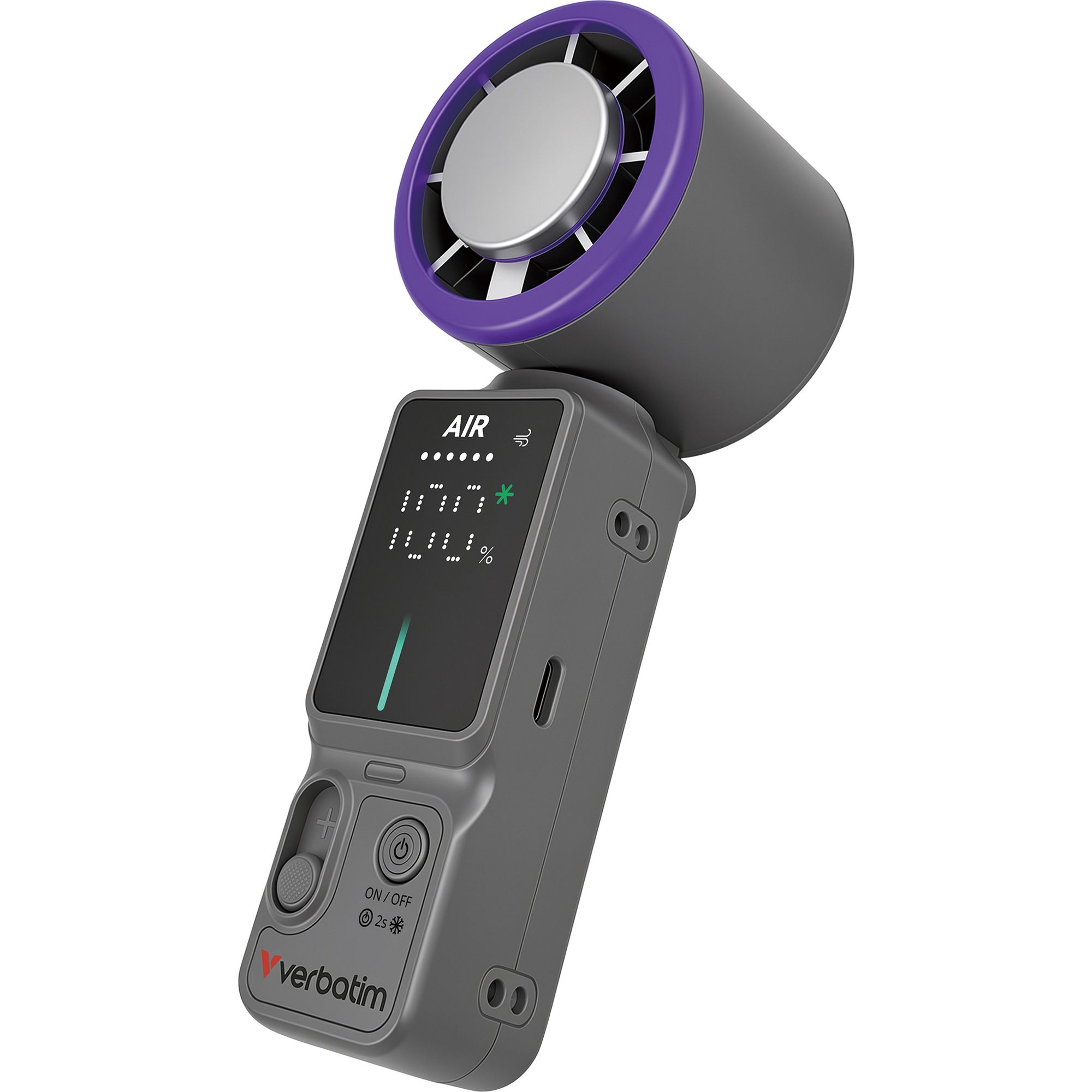 VERBATIM Handventilator ca. 7 Std. Laufzeit integr. Kühlscheibe kühlt bis 15°C