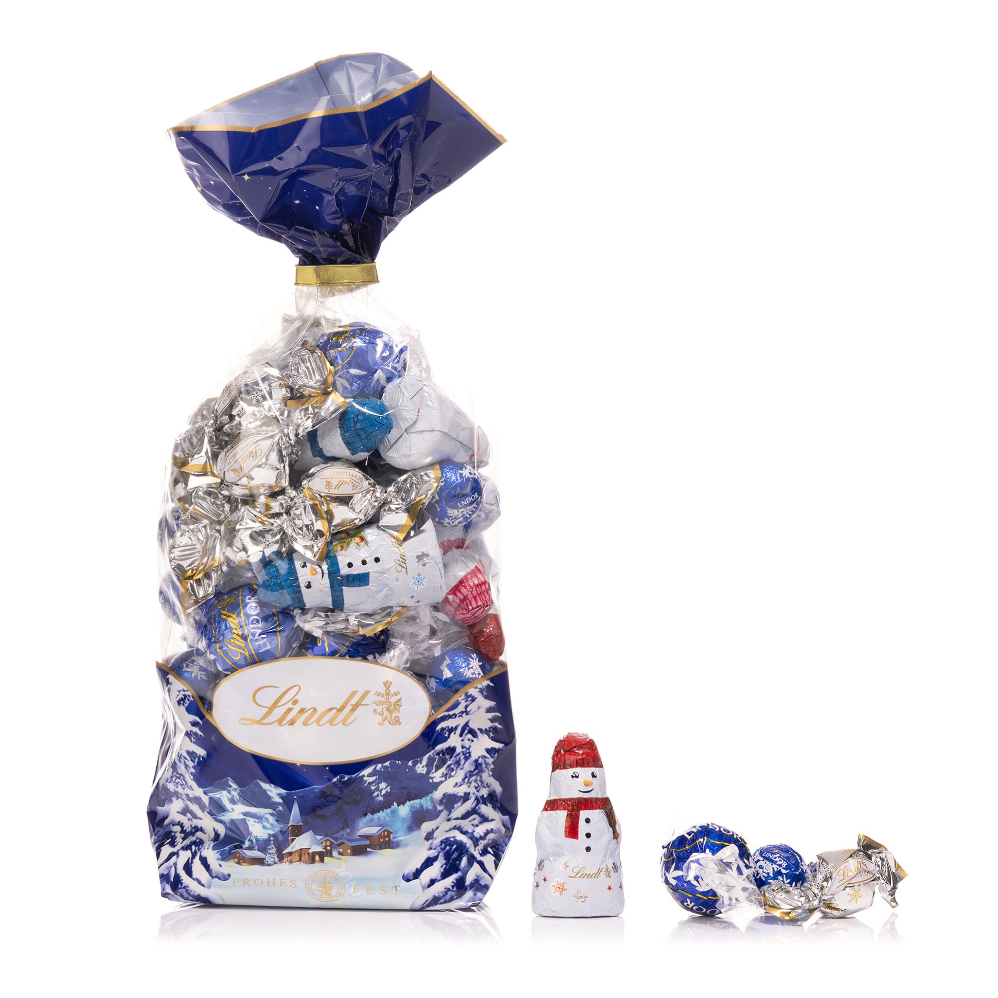 LINDT Winter Kollektion 5 versch. Sorten exklusiv bei QVC Inhalt 576g, 73 Stk.