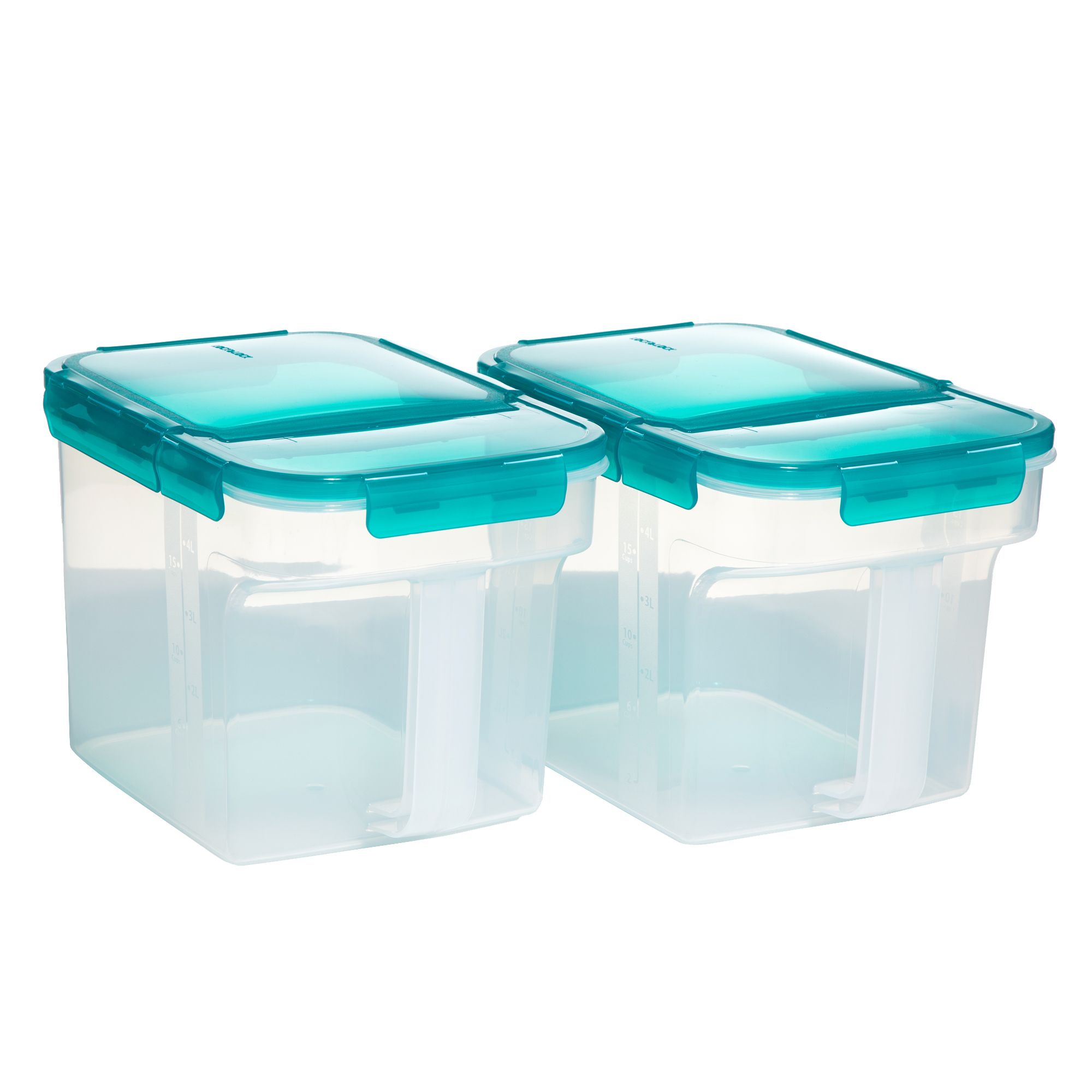 LocknLock 2 Vorratsdosen inkl. Klappöffnung und Henkel je 5L Volumen