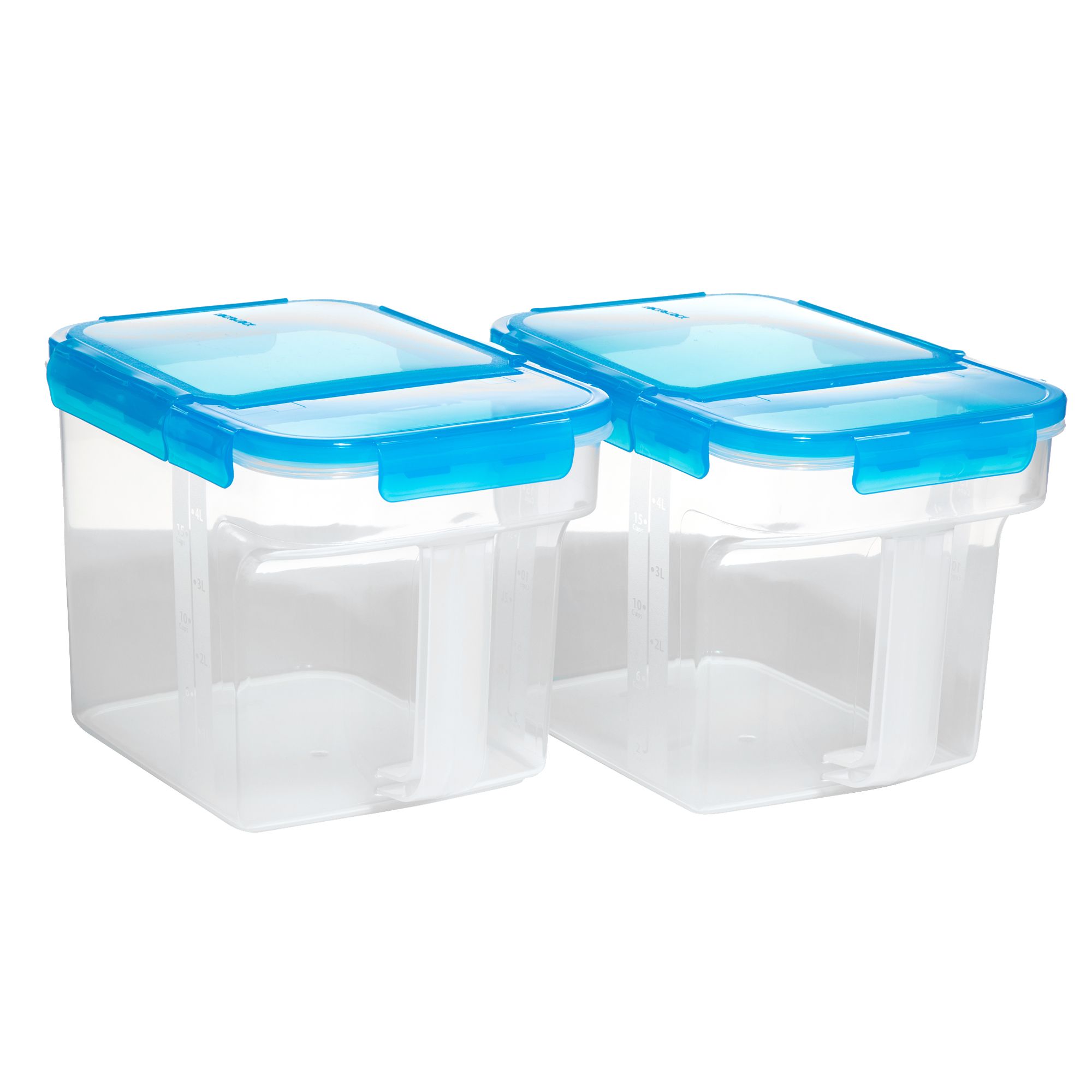 LocknLock 2 Vorratsdosen inkl. Klappöffnung und Henkel je 5L Volumen