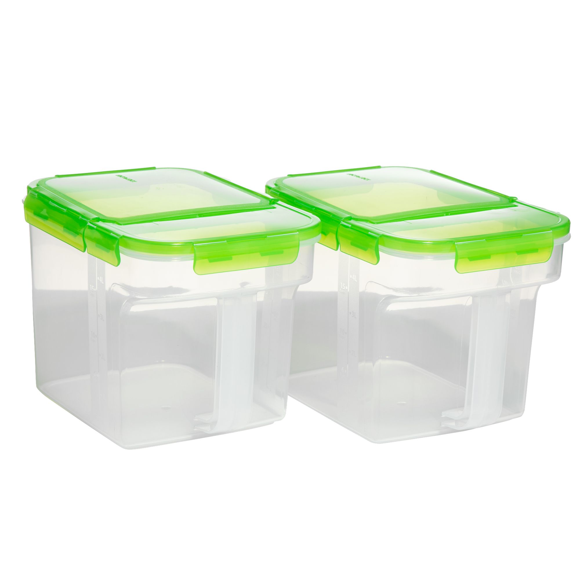 LocknLock 2 Vorratsdosen inkl. Klappöffnung und Henkel je 5L Volumen