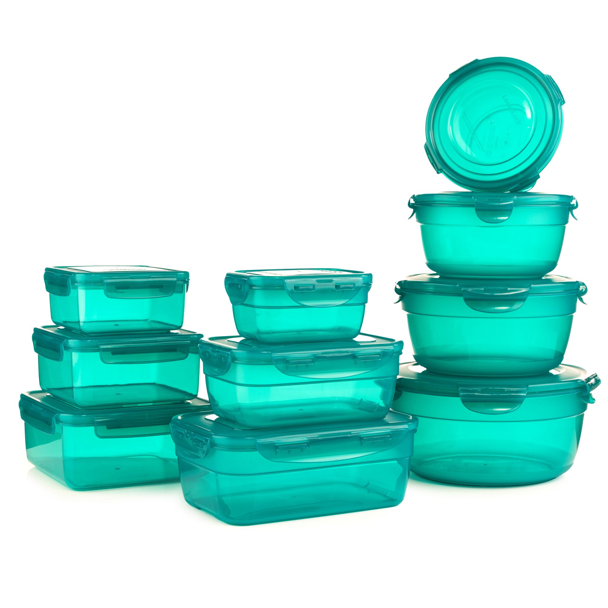 LocknLock 10 Frischhaltedosen 550ml-3,4L nestbar Gesamtvolumen 15,5L