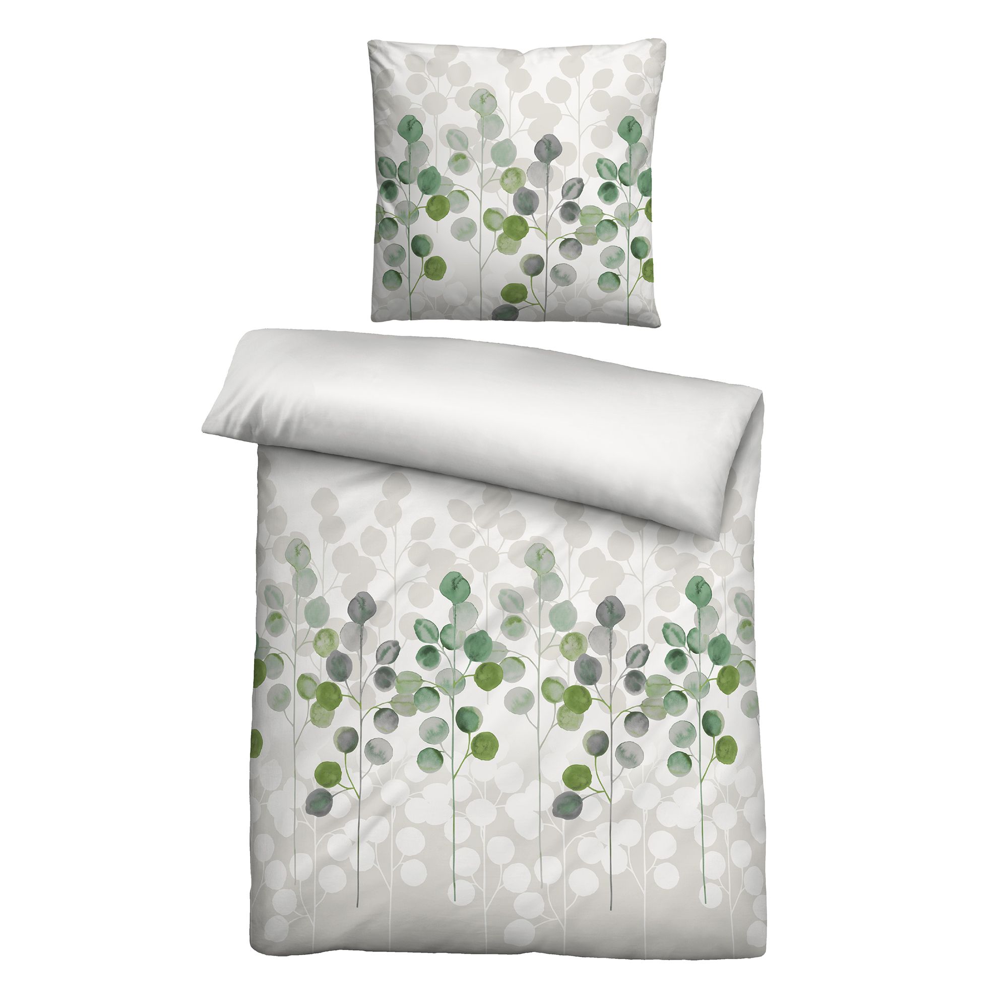 biberna® Wendebettwäsche Eukalyptus Baumwoll Feinbiber Einzelbett