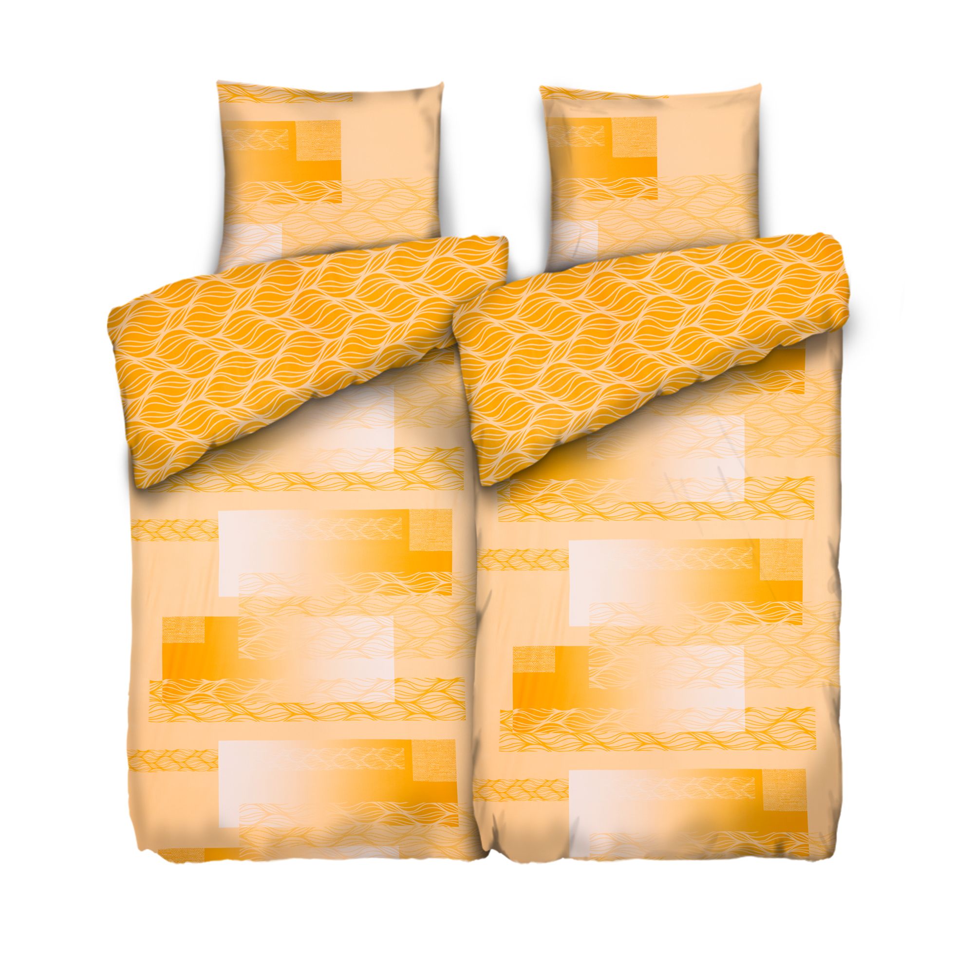 JERYMOOD extra soft Wendebettwäsche Grafik Mikrofaser Jersey Doppelbett, 4tlg.