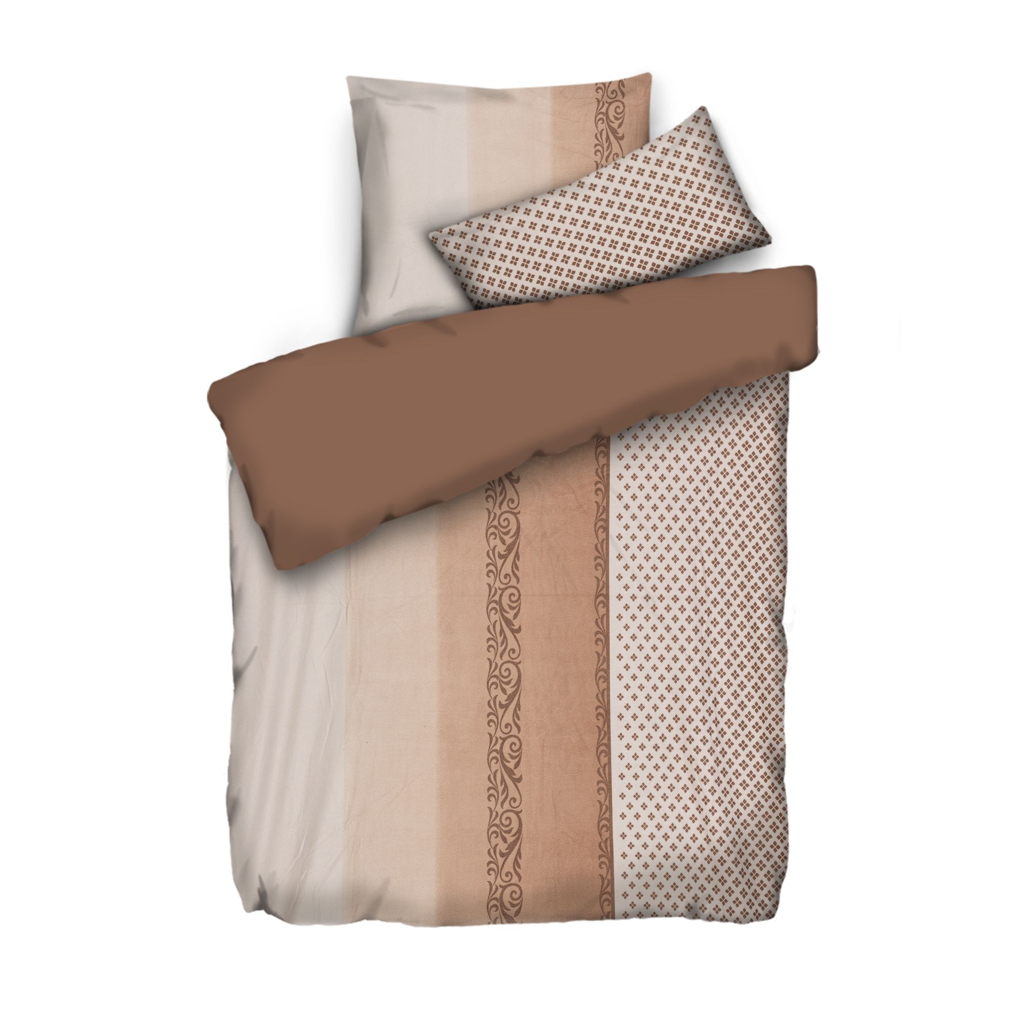 WINTERENGEL Wendebettwäsche Farbverlauf Mikrofaser Flanell Einzelbett, 3tlg.