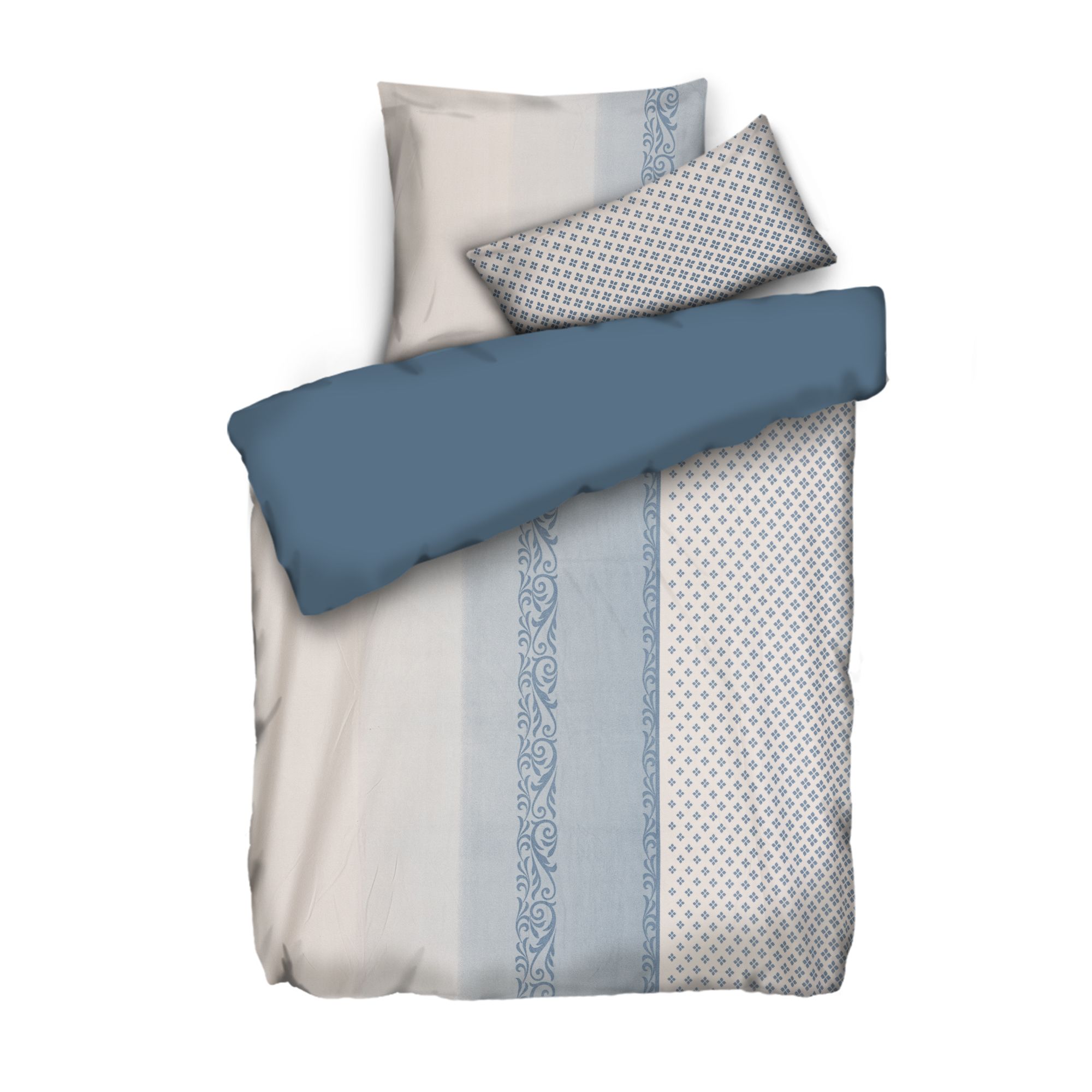 WINTERENGEL Wendebettwäsche Farbverlauf Mikrofaser Flanell Einzelbett, 3tlg.