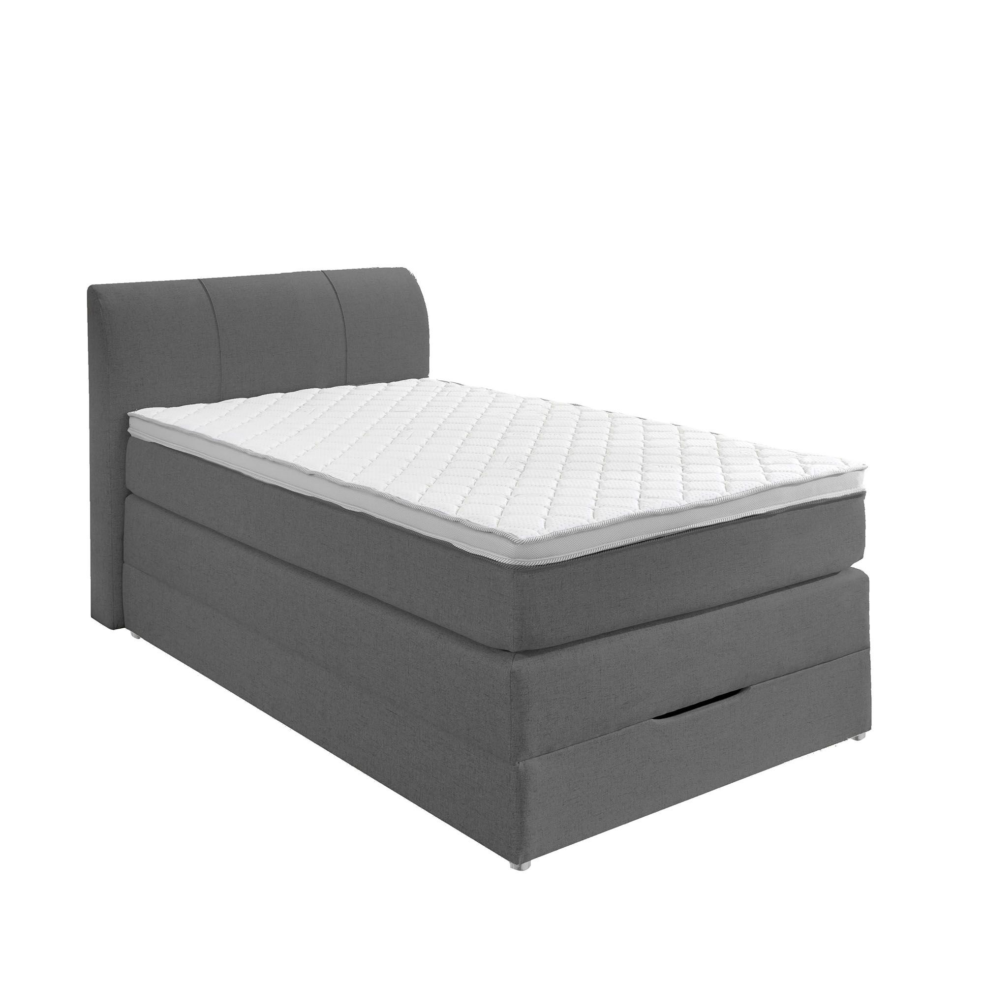 biberna® Boxspringbett Stauraumfunktion Komfort Einstiegshöhe inkl. Topper