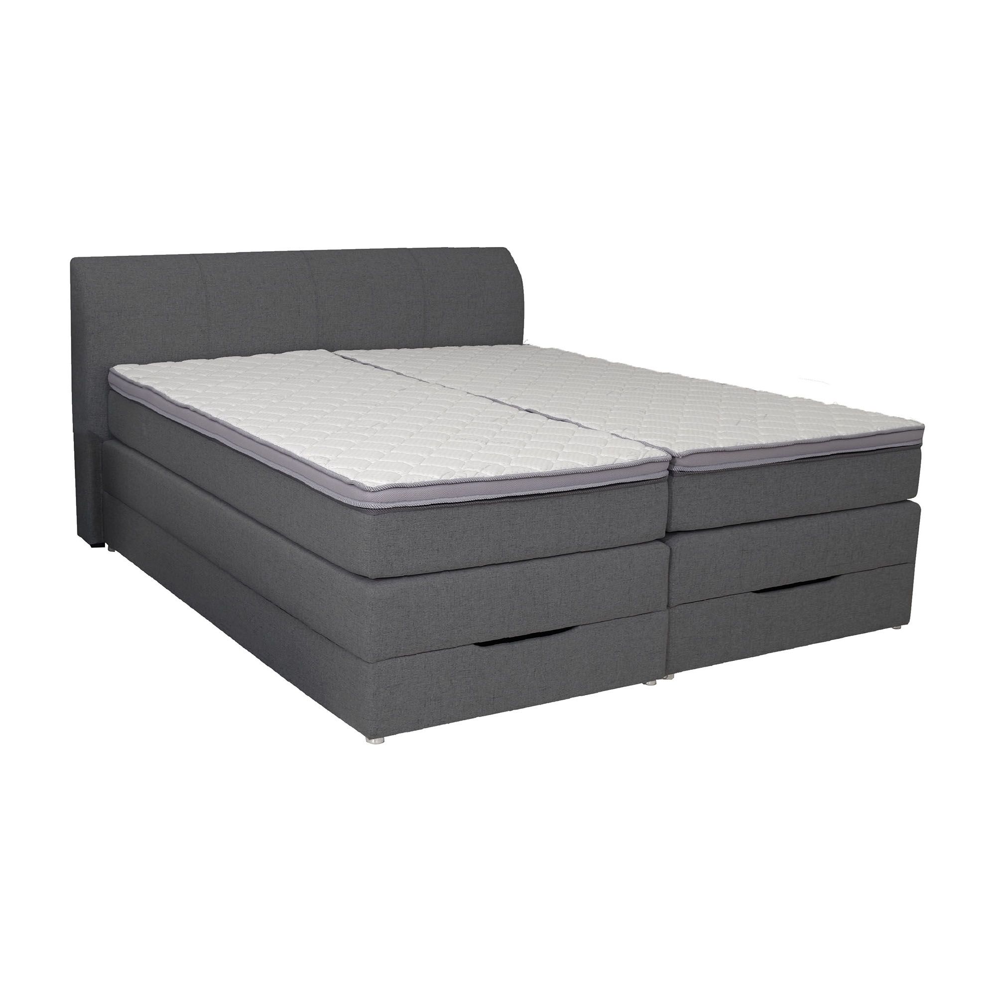biberna® Boxspringbett Stauraumfunktion Komfort Einstiegshöhe inkl. Topper
