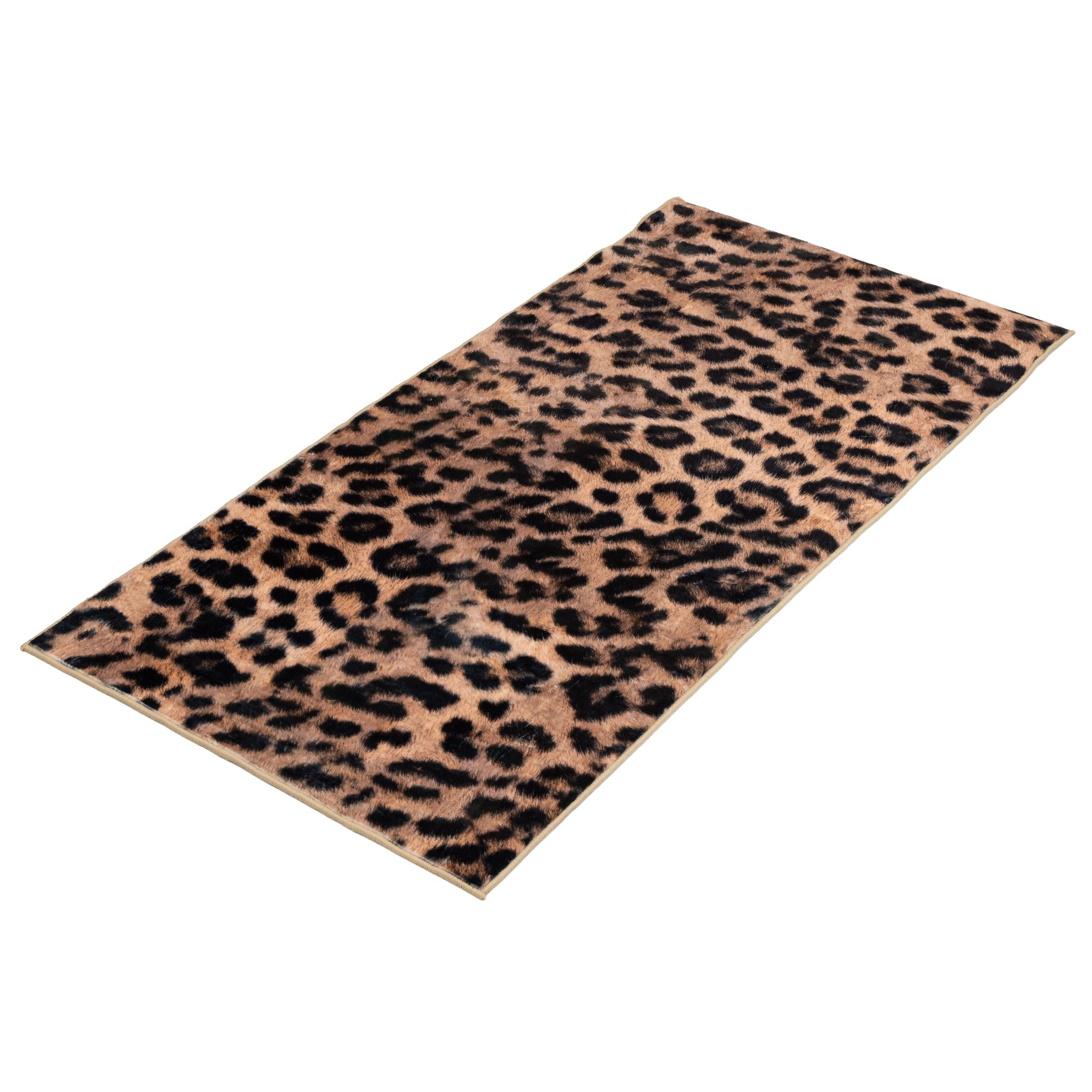 CASA FONDO Läufer Imitate Silk Animalprint Mikrofaser Chinchilla Farb- & Größenauswahl