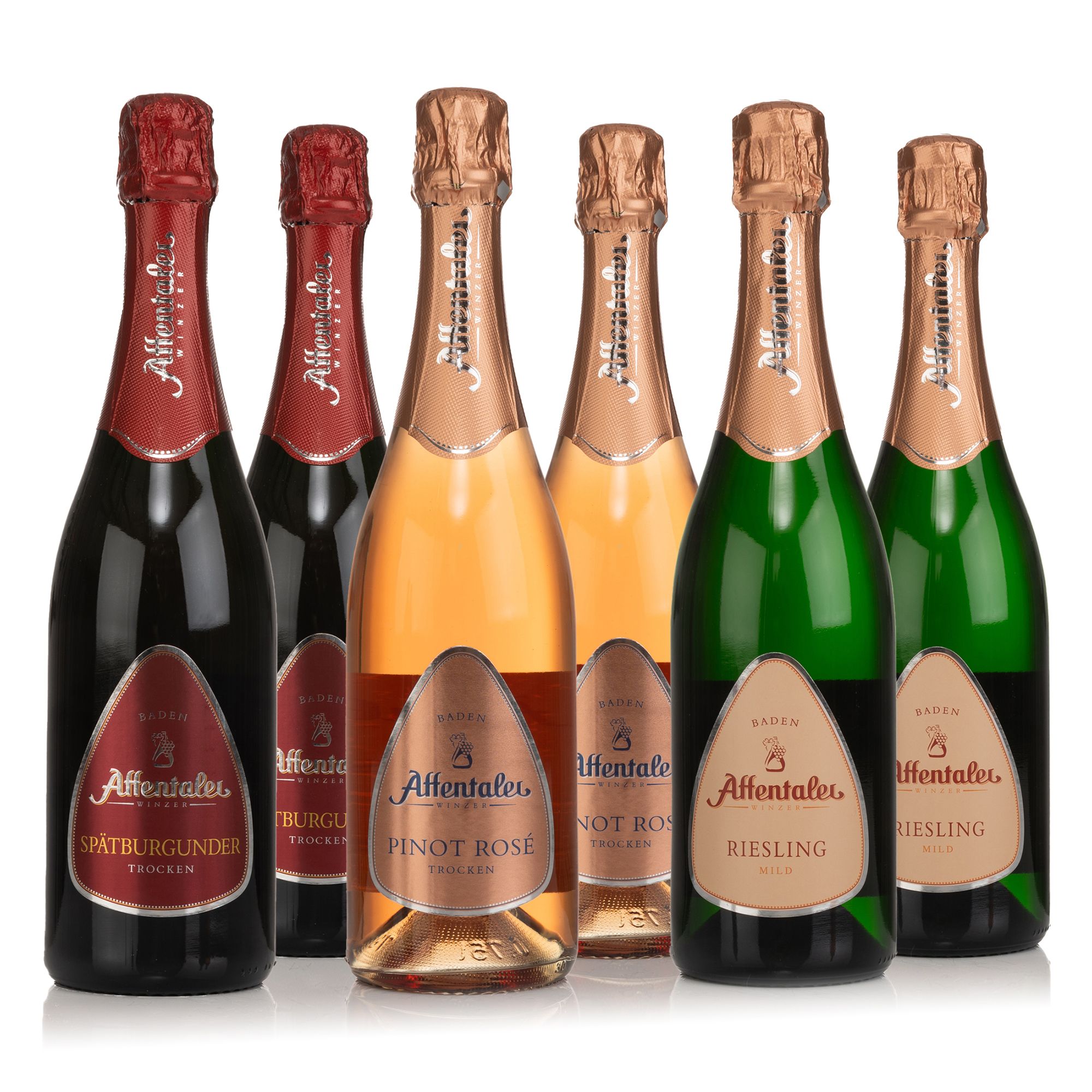 AFFENTALER WEIN Badischer Sekt aus hochwertigen Affentaler Weinen 6 Flaschen à 0,75l