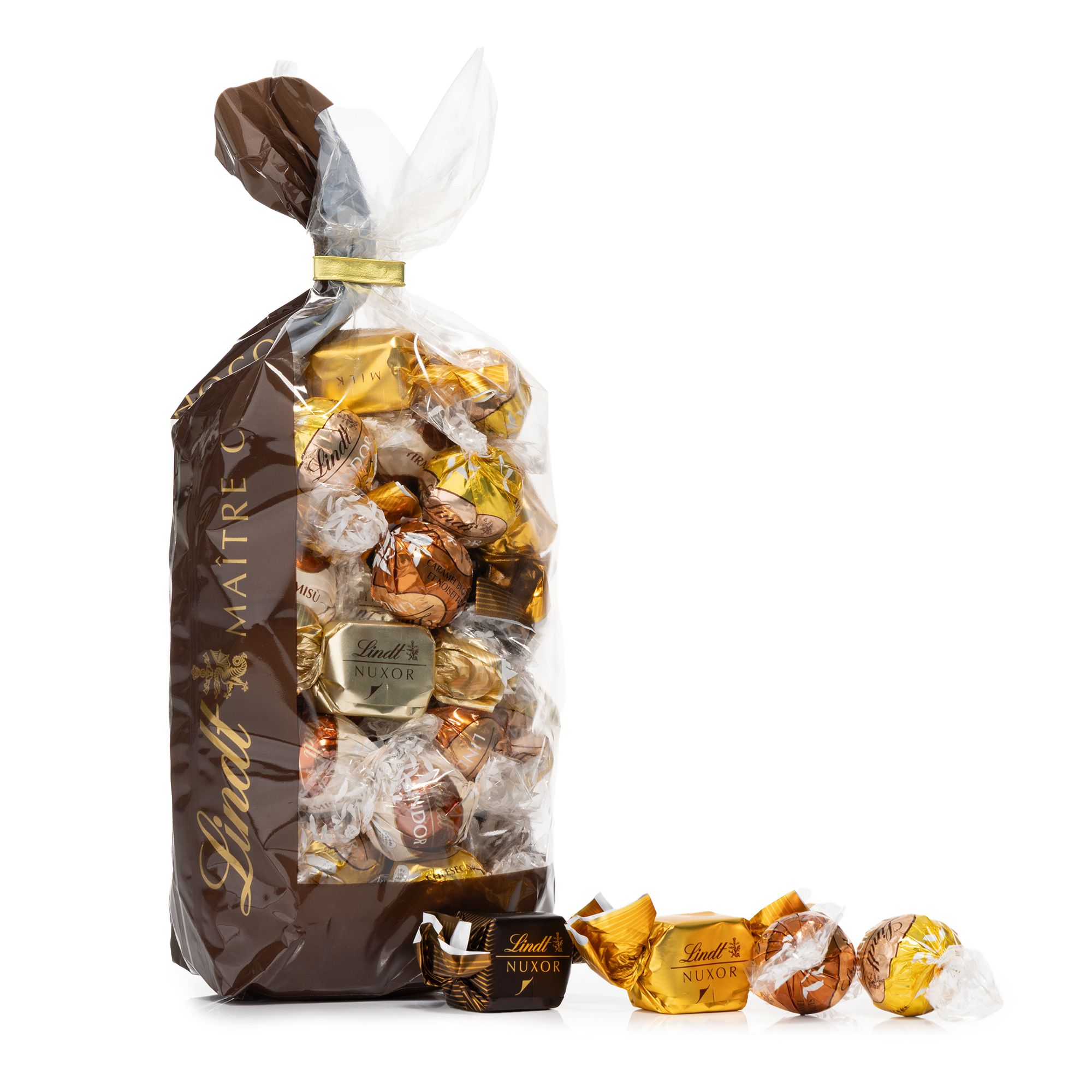 LINDT Nuxor & Lindor Gold Edition exklusiv für QVC Inhalt 605g, 48 Stk.