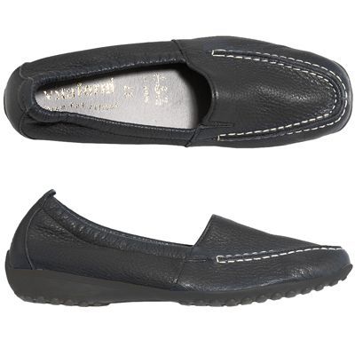 B-Ware VITAFORM Damenmokassin Hirschleder Kontrastnaht