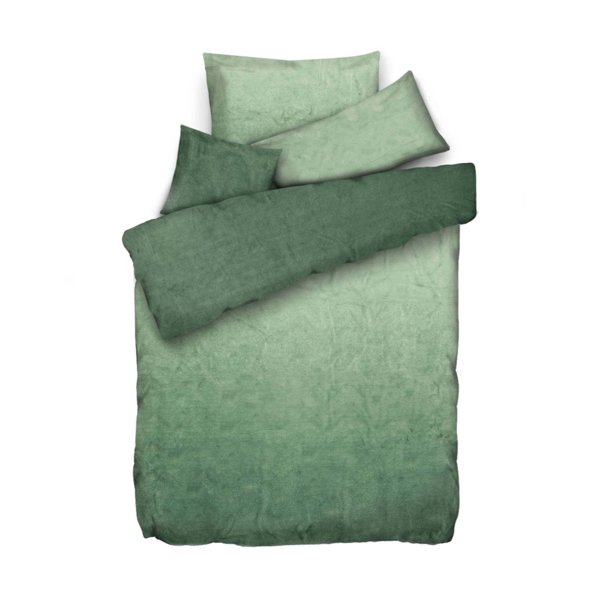 MONT CHALET Wendebettwäsche Farbverlauf Mikrofaser Fellimitat Einzelbett, 4tlg.