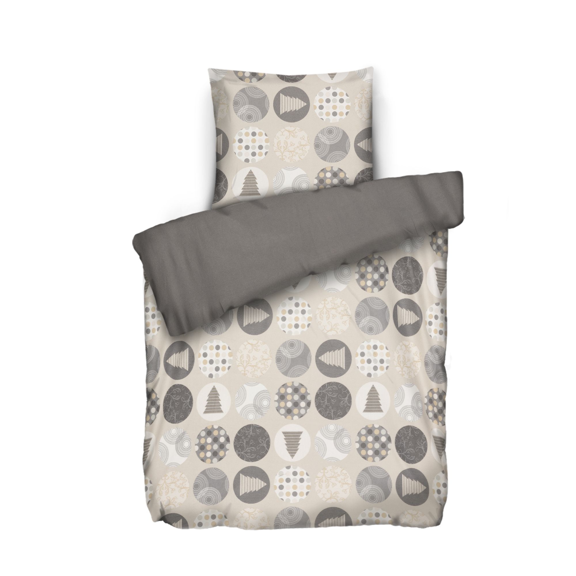 WINTERENGEL Bettwäsche Weihnachtsmotiv Mikrofaser Flanell Einzelbett, 2tlg.