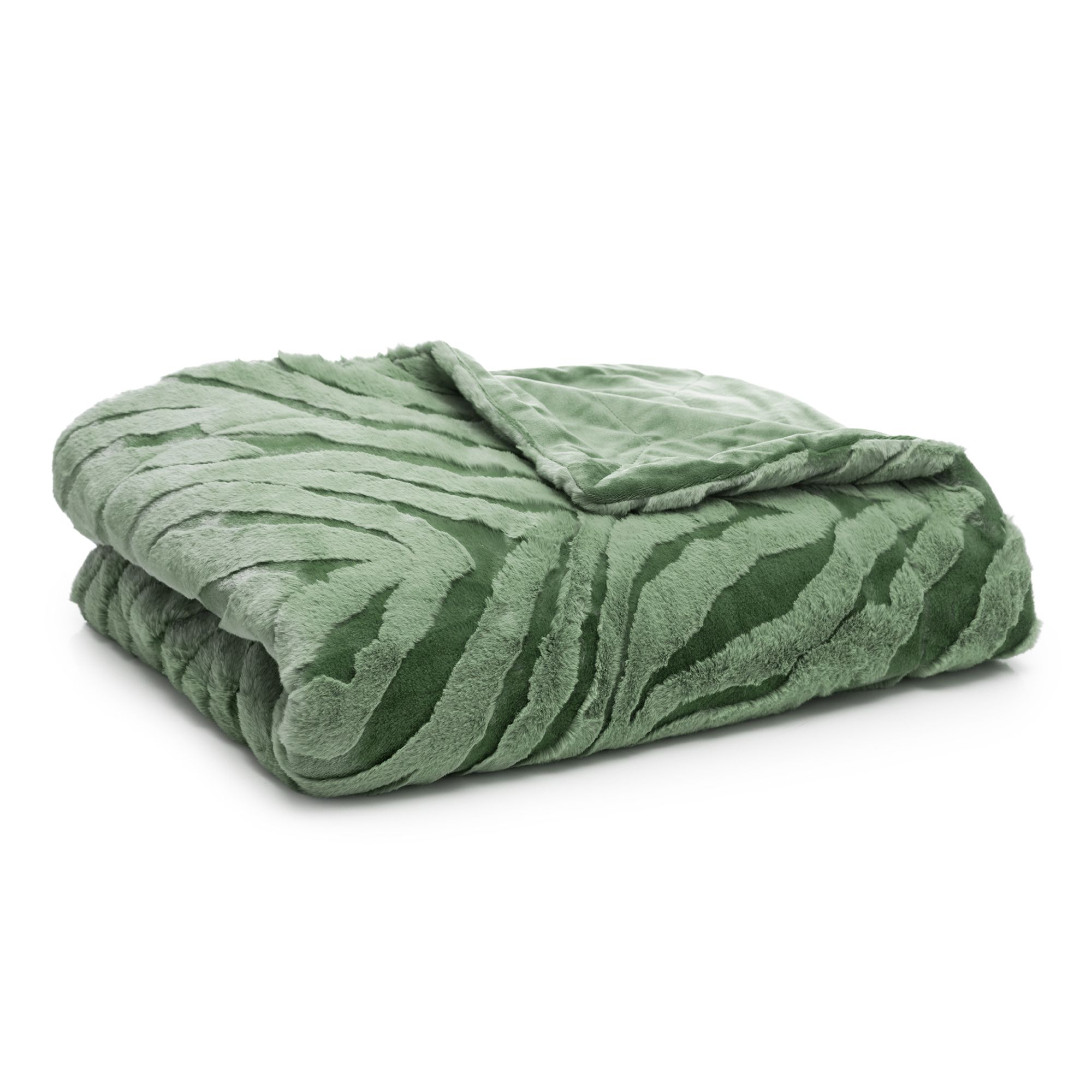 MONT CHALET 1 leichtes Fellplaid Glanzstreifen Hoch/Tief-Animal-Look waschbar, 150x200cm