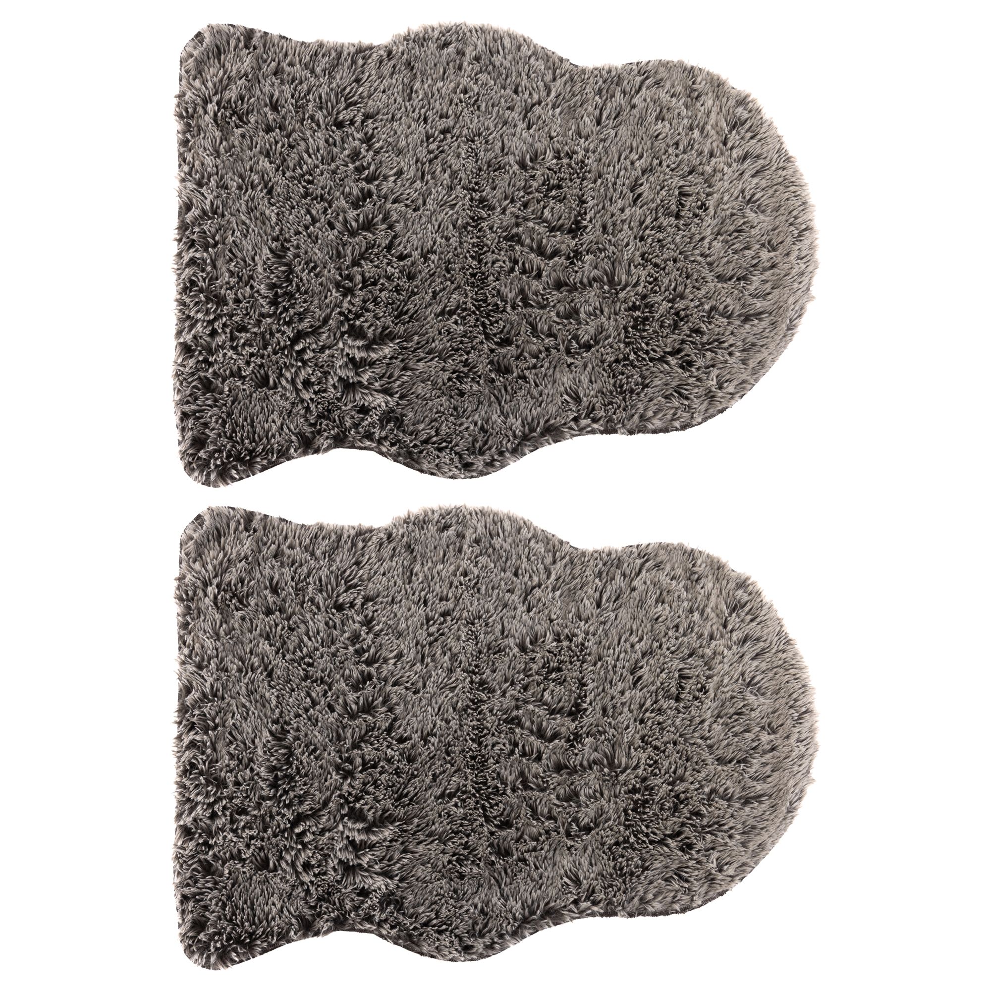 MONT CHALET 2 uni Dekofelle Hochflor-Optik rutschfest waschbar, ca. 60x85cm