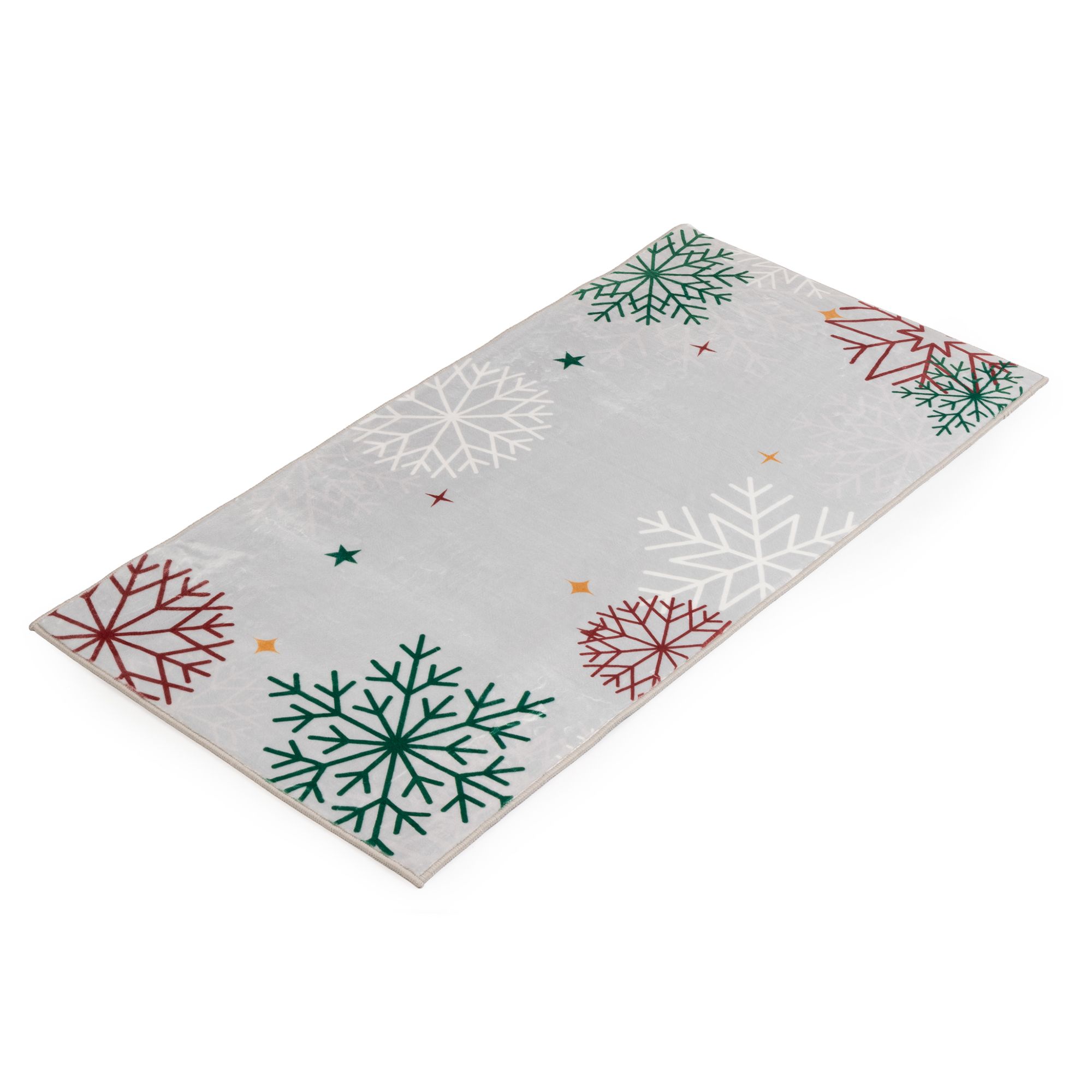 CASA FONDO Weihnachtsbaum-Läufer Imitate Silk Mikrofaser Digitaldruck