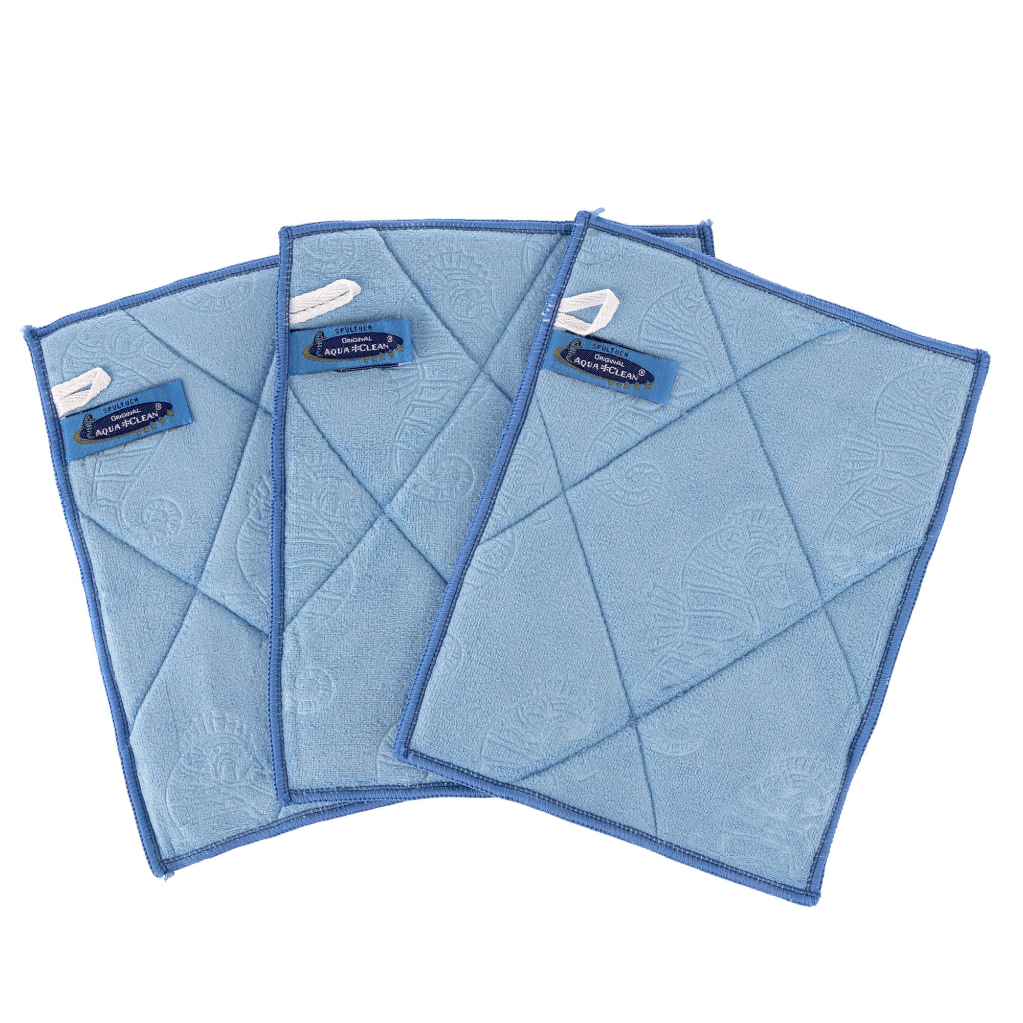 AQUA CLEAN Kristall Duo Web Spültücher mit Prägemotiv 3tlg.