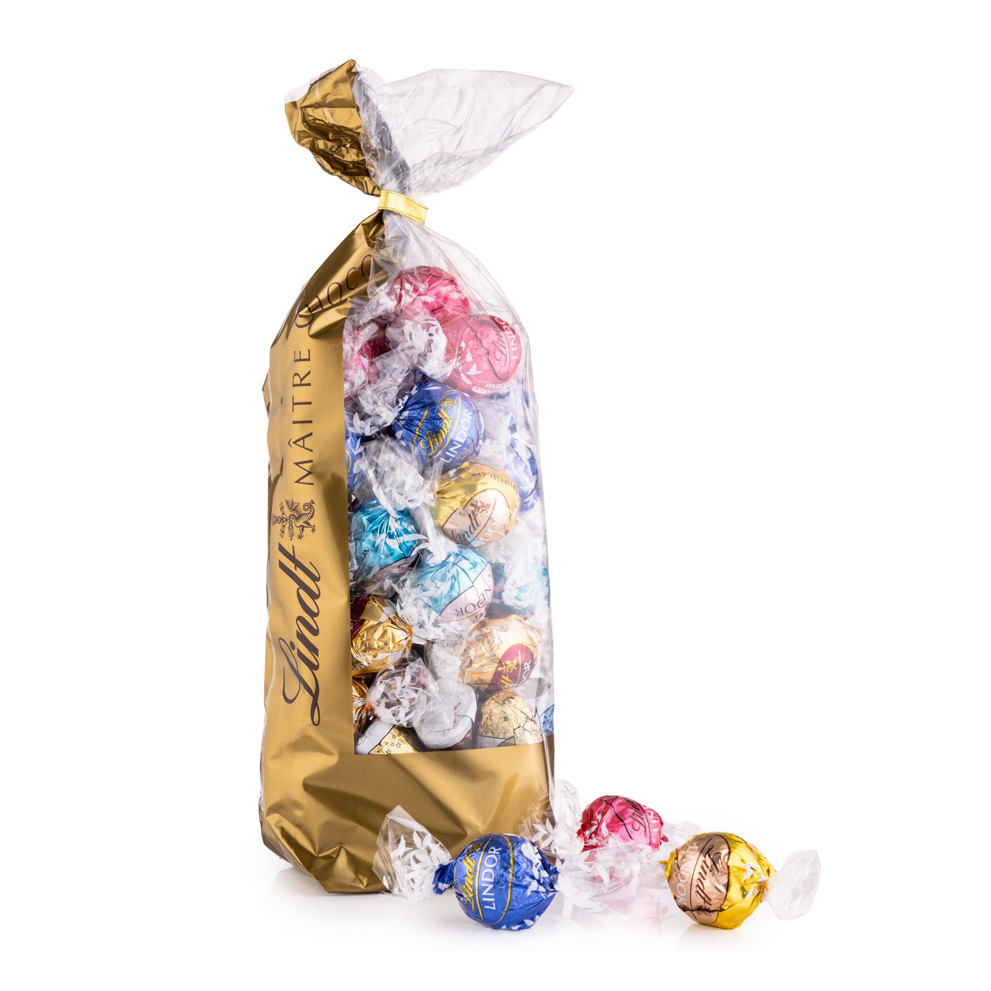 LINDT Weihnachts- Farbenspiel-Mix 6 versch. Sorten Inhalt 534g, 45 Stk.