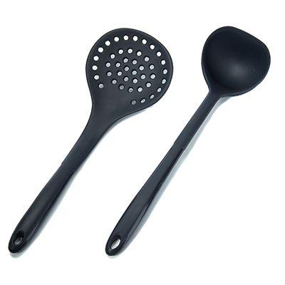 KOCHBLUME® Sieblöffel & Schöpfkelle Größe L Silikon, 2tlg.