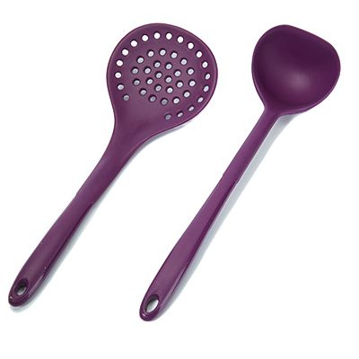 KOCHBLUME® Sieblöffel & Schöpfkelle Größe L Silikon, 2tlg.