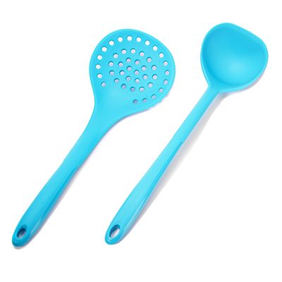 KOCHBLUME® Sieblöffel & Schöpfkelle Größe L Silikon, 2tlg.