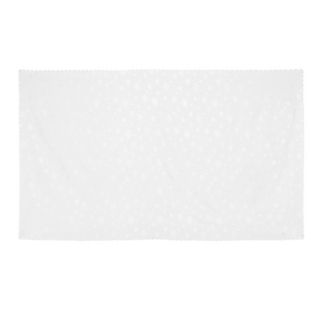 TAVELINO Xmas-Tischdecke Schneeflocken Jacquard m.Metallgarn Wellenkante