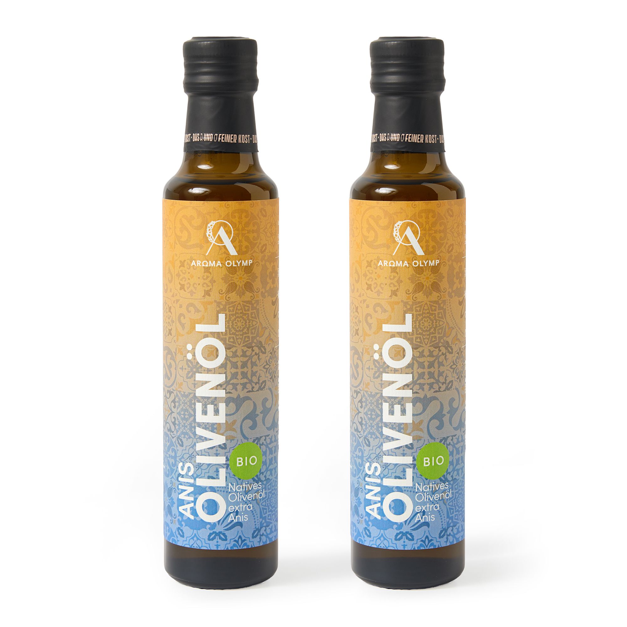 AROMA OLYMP Bio Olivenöl Anis aus Griechenland Set exklusiv bei QVC Inhalt 2x 250ml