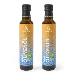 AROMA OLYMP Bio Olivenöl Anis aus Griechenland Set exklusiv bei QVC Inhalt 2x 250ml
