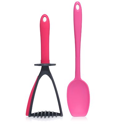 KOCHBLUME® Soßenlöffel & Kartoffelstampfer aus Silikon 2tlg.