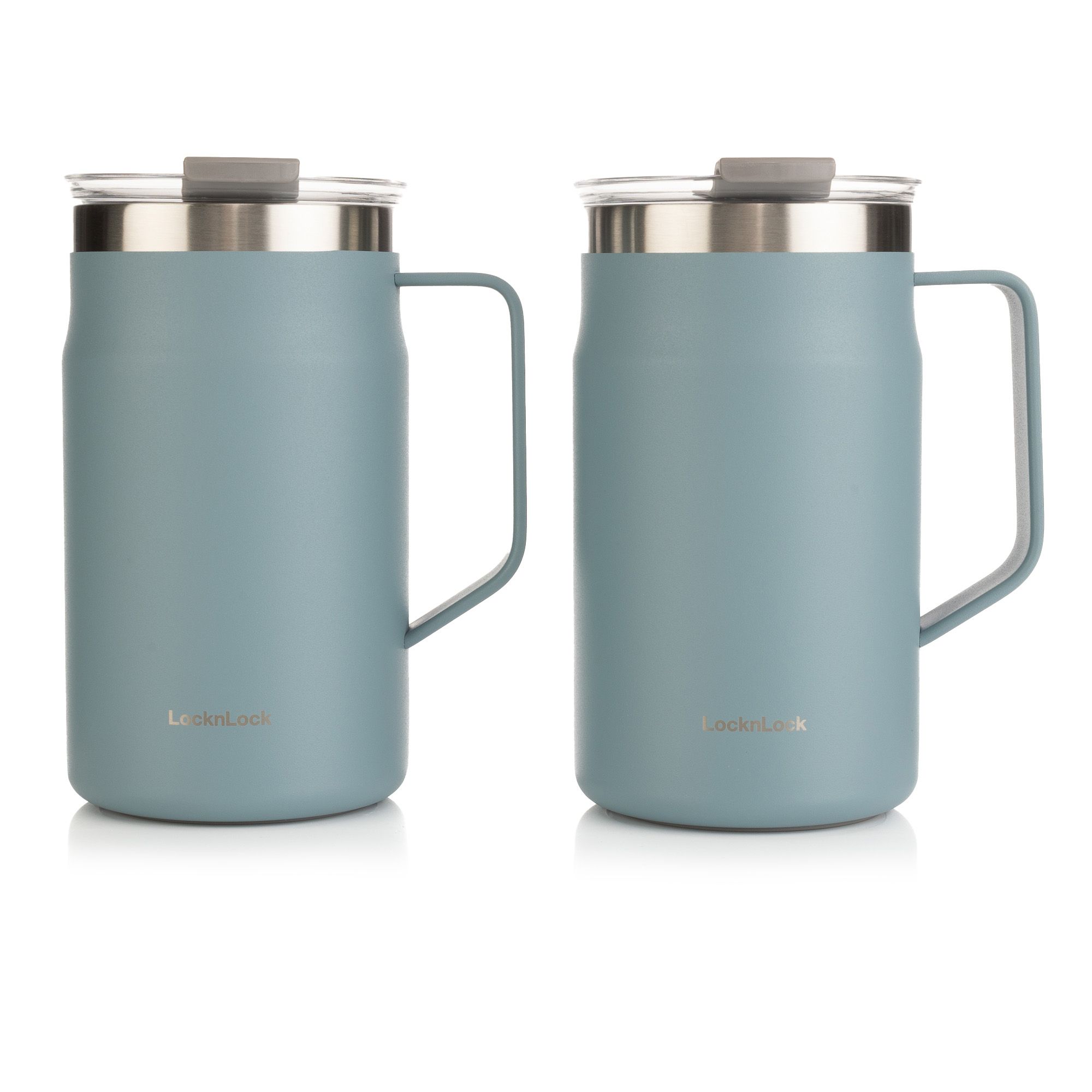 LocknLock 2 Thermobecher aus Edelstahl mit Henkel je 600ml Volumen