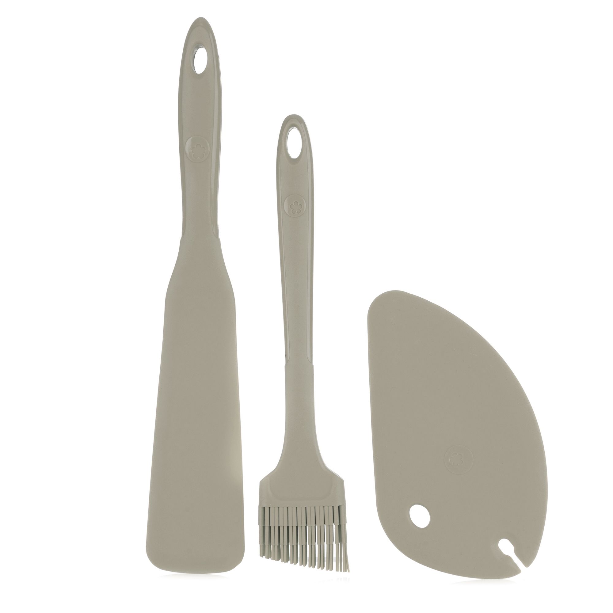 KOCHBLUME® Backset mit Spatel, Teigkarte & Design-Pinsel L mit Edelstahlkern