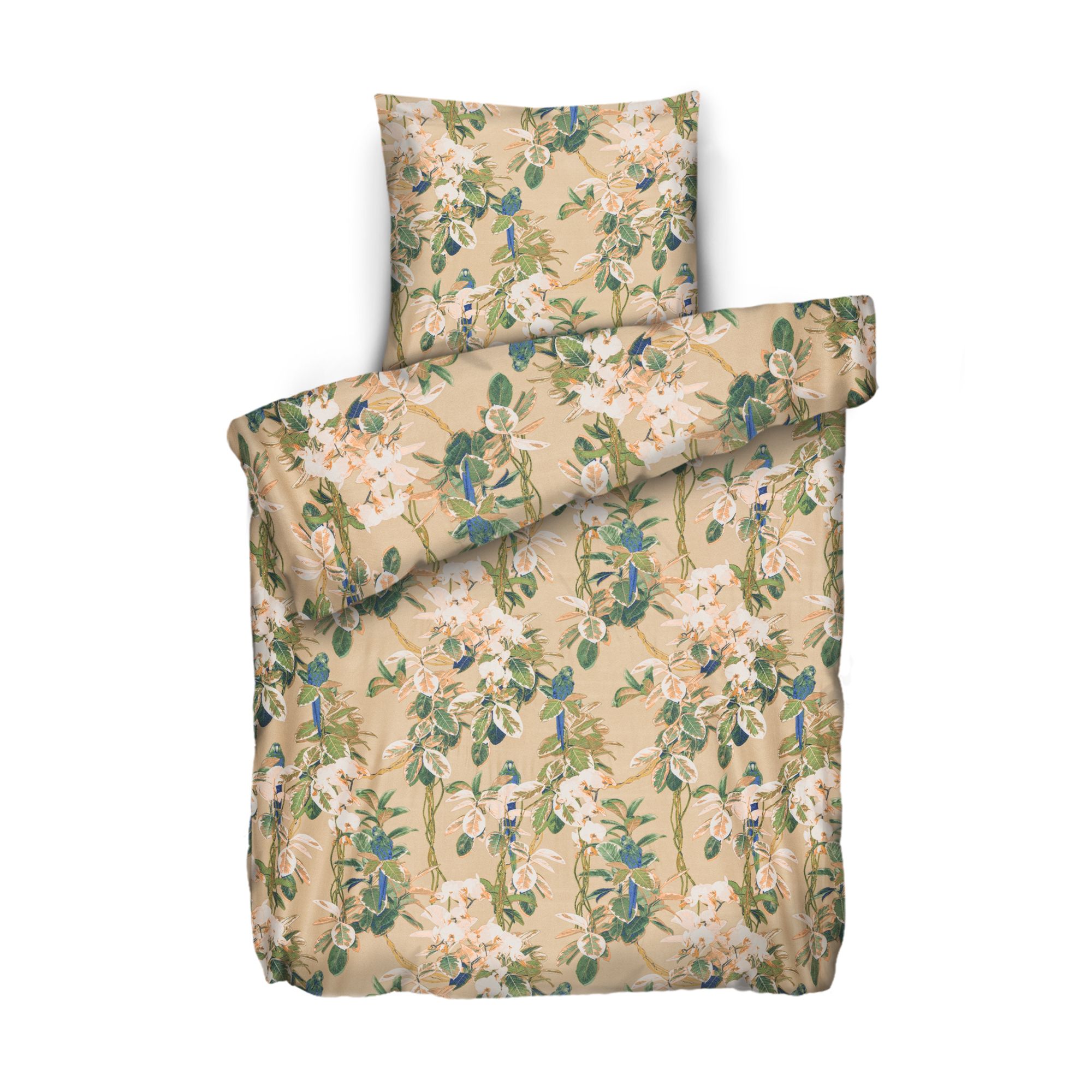 WINTERENGEL Bettwäsche Paradiesblumen Mikrofaser Flanell Einzelbett, 2tlg.